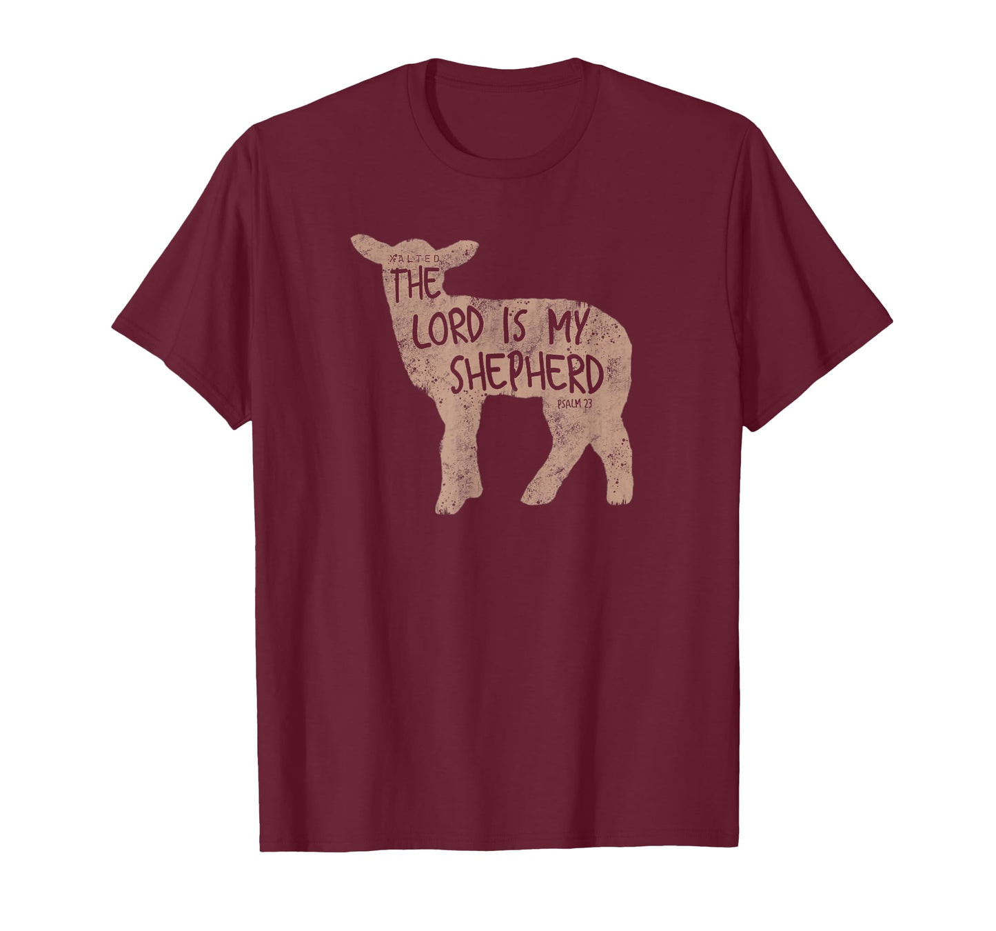 Xalted Christian Lamb of God Shepherd T-Shirt - Black, Small