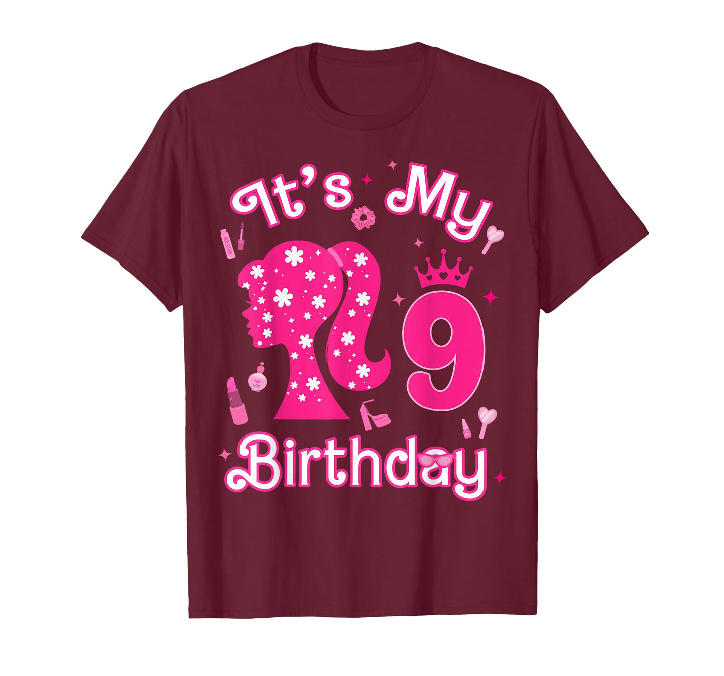 Kids 9Th Birthday Girl Doll 9 Years Old Birthday Girl Party T-Shirt