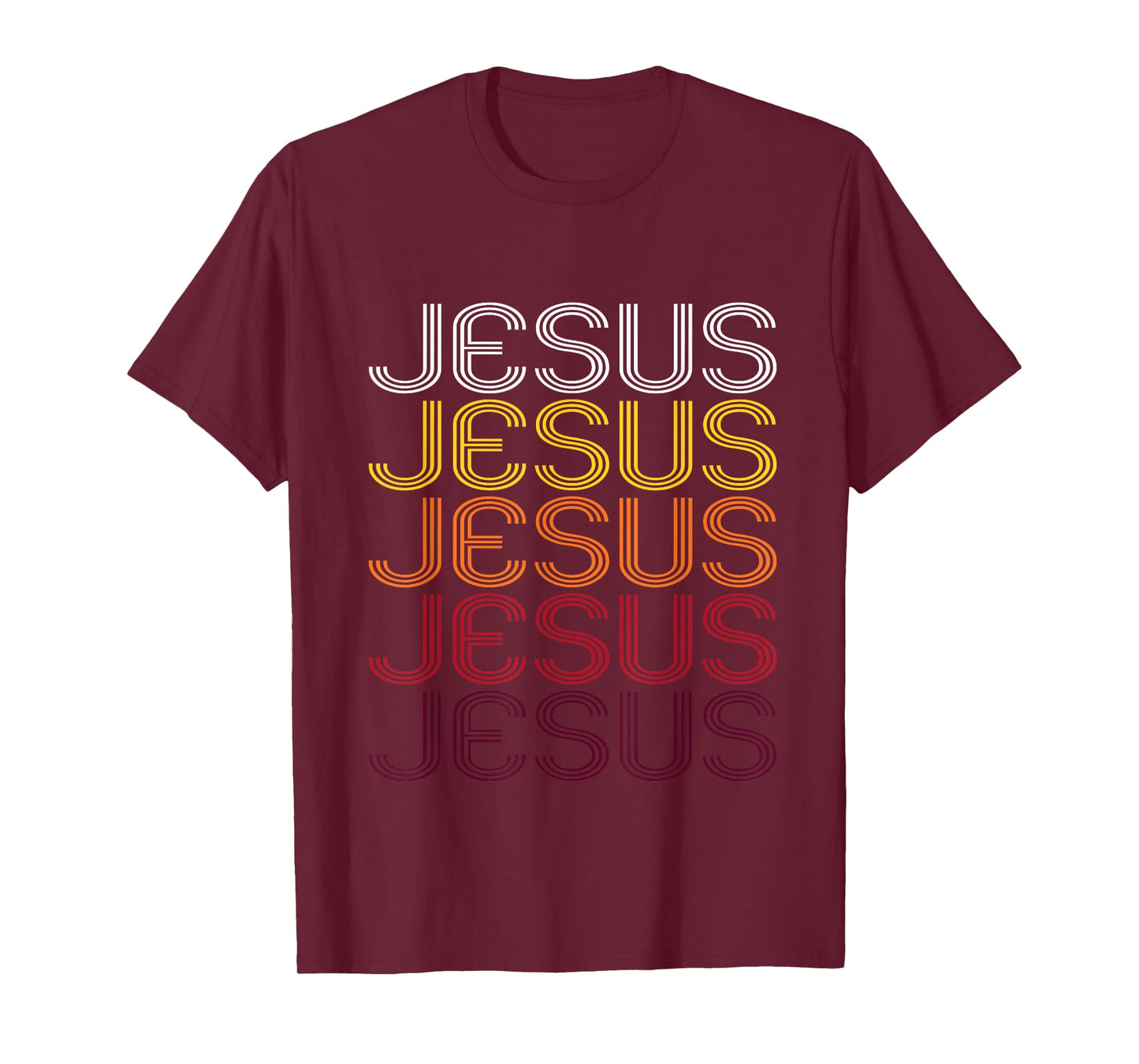 Jesus Retro Wordmark Pattern - Vintage Style T-shirt