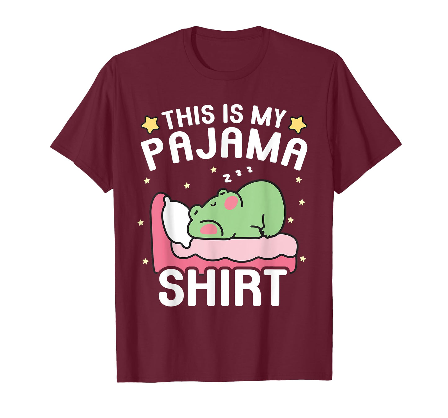 Cute PJ Teen Boys Girls PJs Funny Frog PJs This Is My Pajama T-Shirt