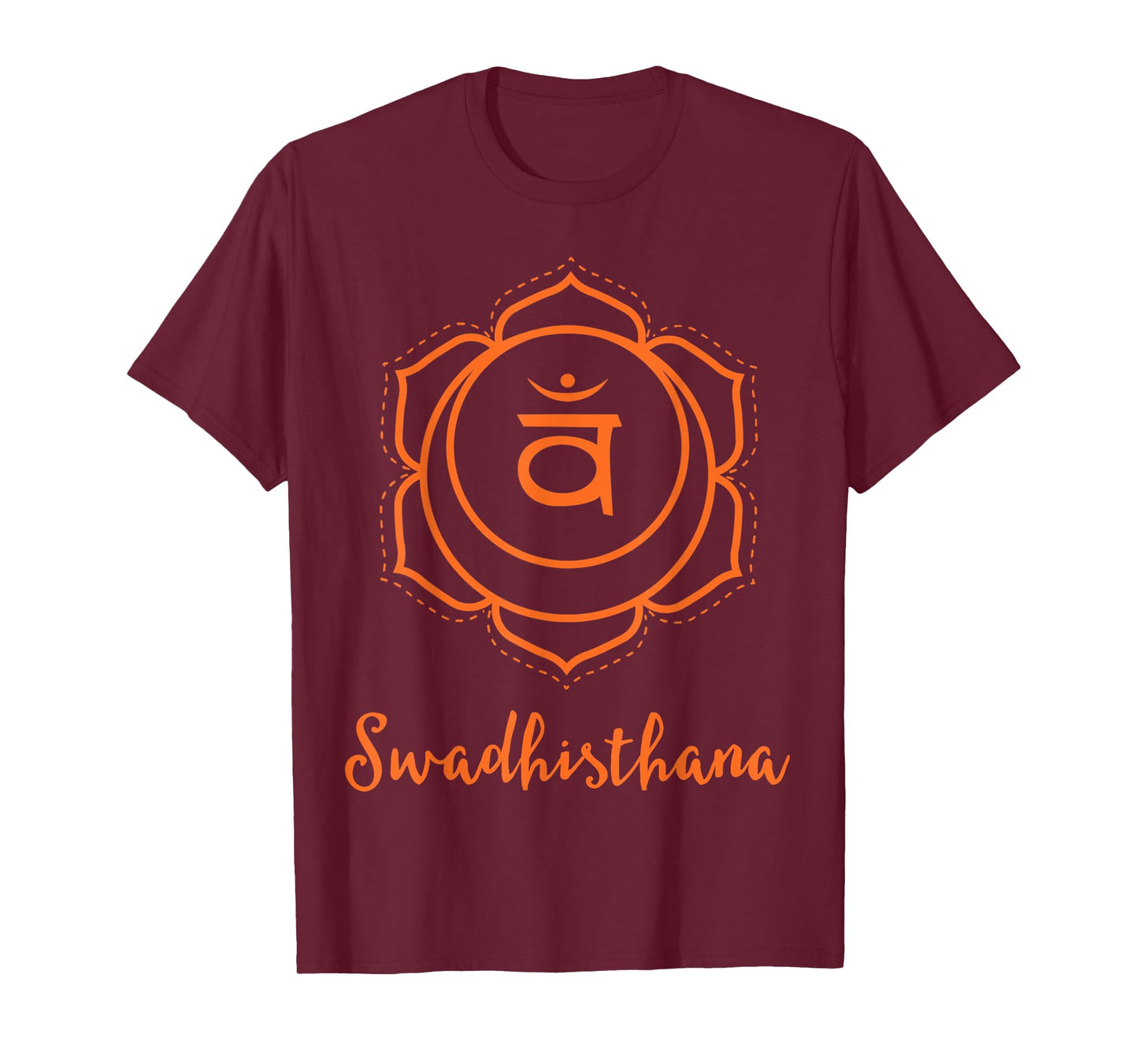 Swadhisthana Orange Sacral Chakra Symbol - Yoga T-Shirt T-Shirt