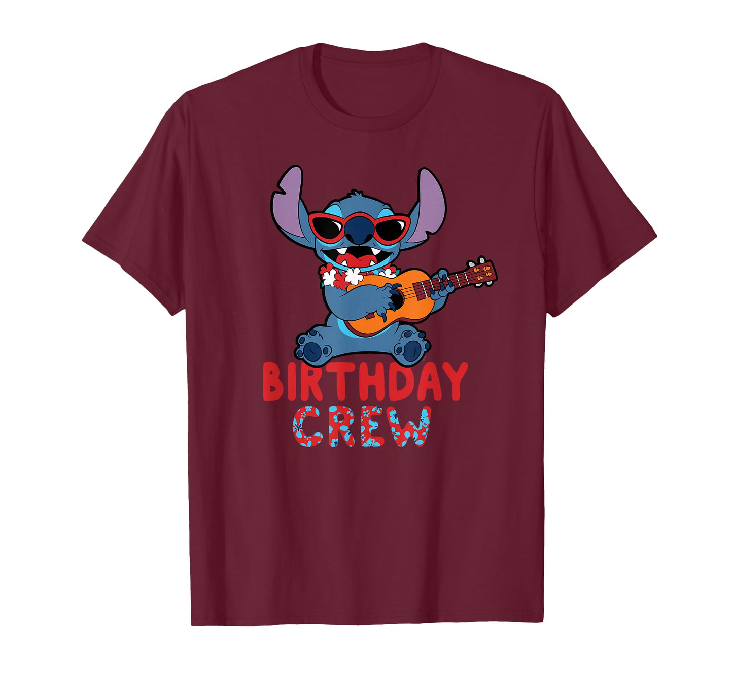 Disney Lilo & Stitch Tropical Birthday Crew Party Matching T-Shirt