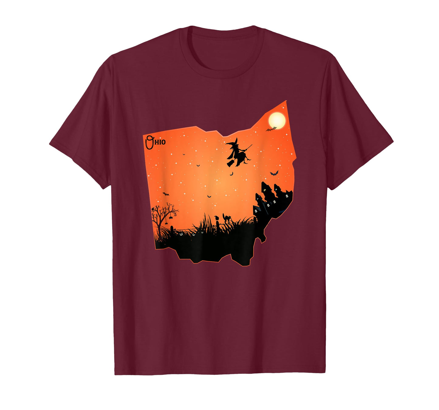 Halloween Ohio OH State Design Shirt Gift for Men Women Kids