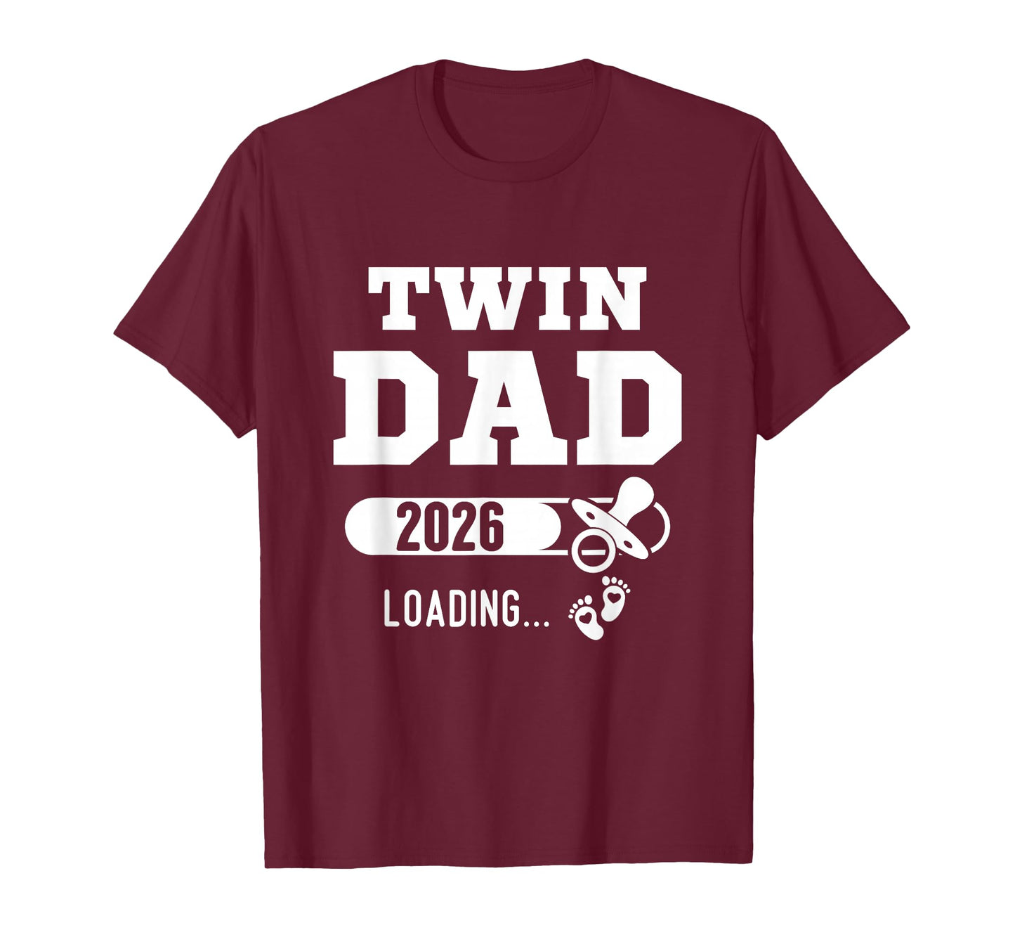 Twin Dad Est 2026 Soon To Be Twin Dad Pregnancy Announcement T-Shirt