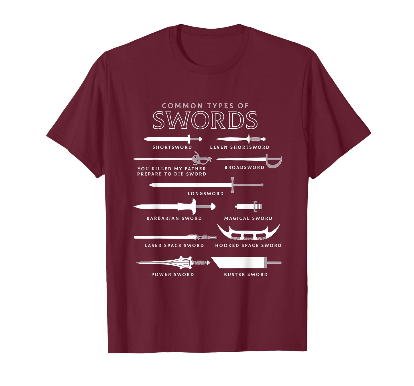 Types Of Swords T-Shirt