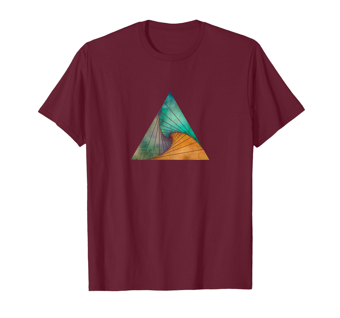 Geometric Swirling Triangle - Abstract Geometry T-Shirt