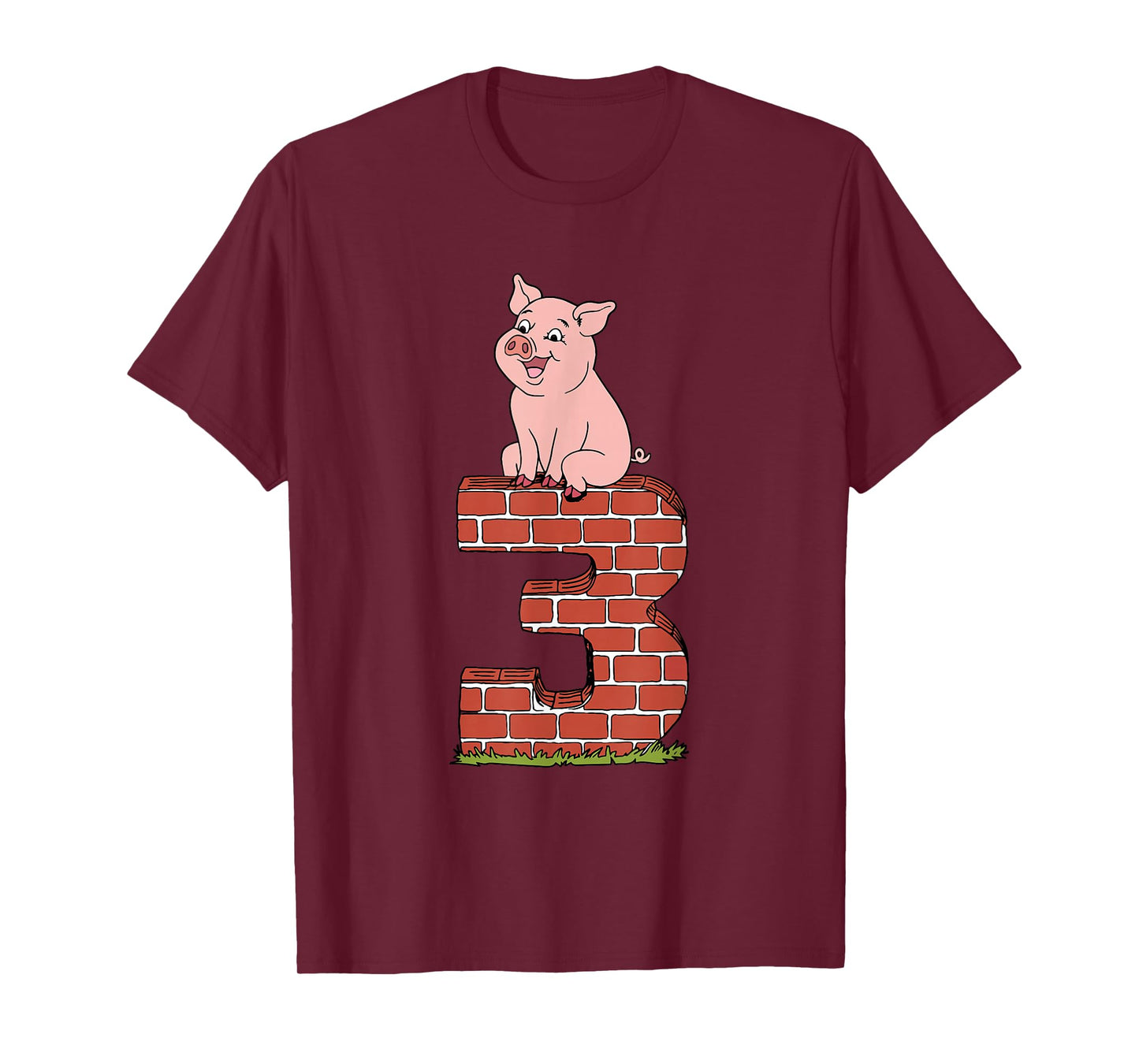 Three Little Pigs Pig 3 Halloween Costume Kids Adults T-Shirt