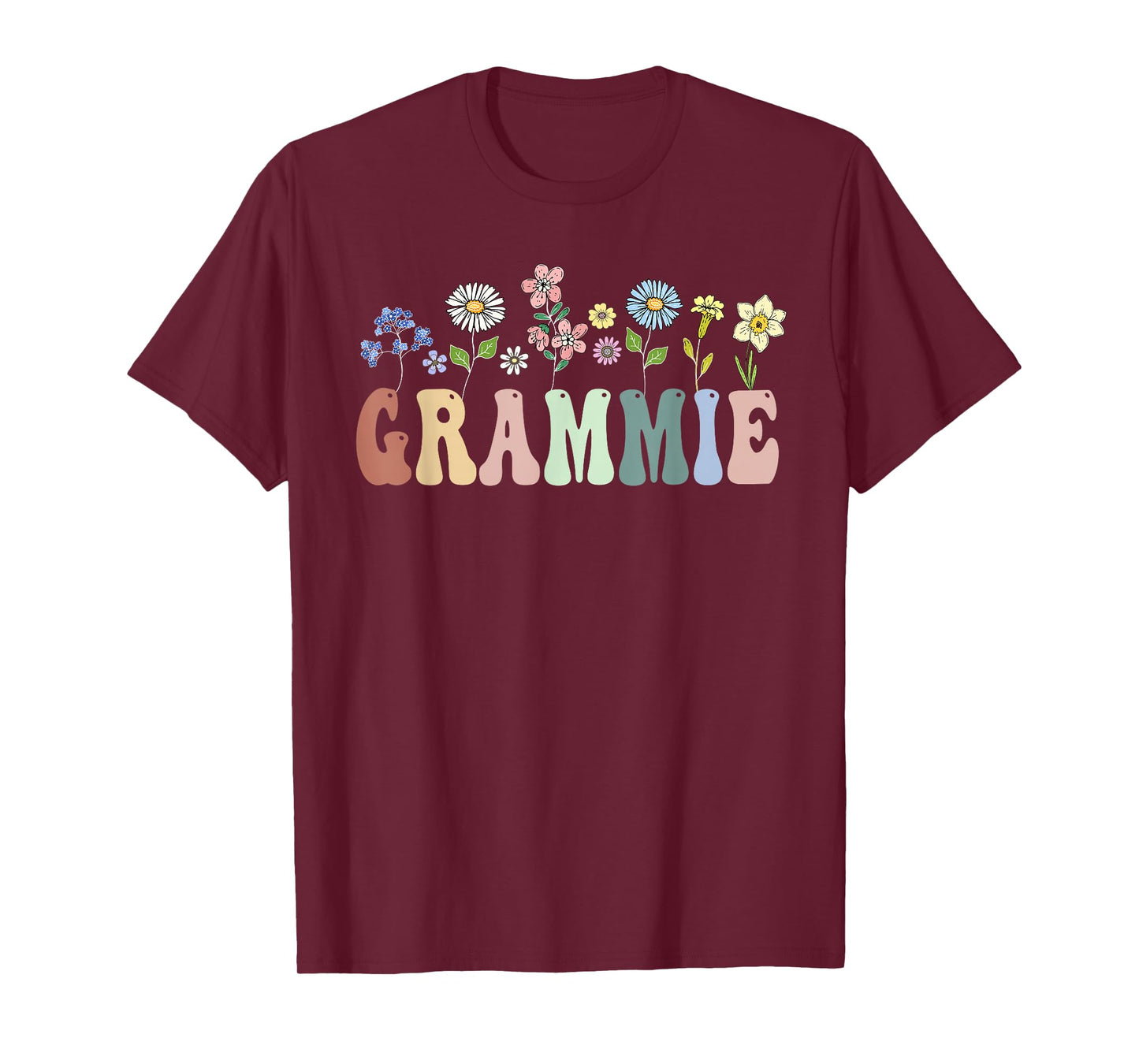 Grammie Gifts Women Wildflower Floral Design Grammie T-Shirt