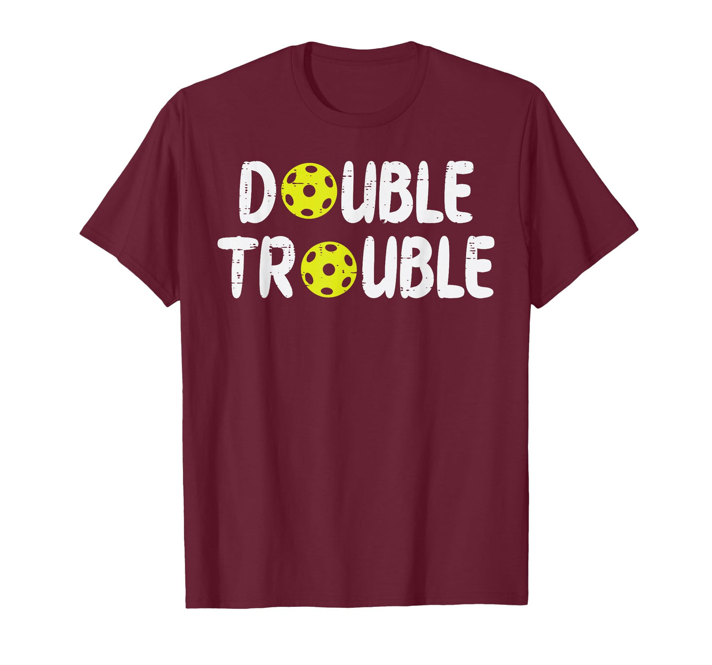 Double Pickleball Trouble Pickle Ball Matching Men Women Kid T-Shirt