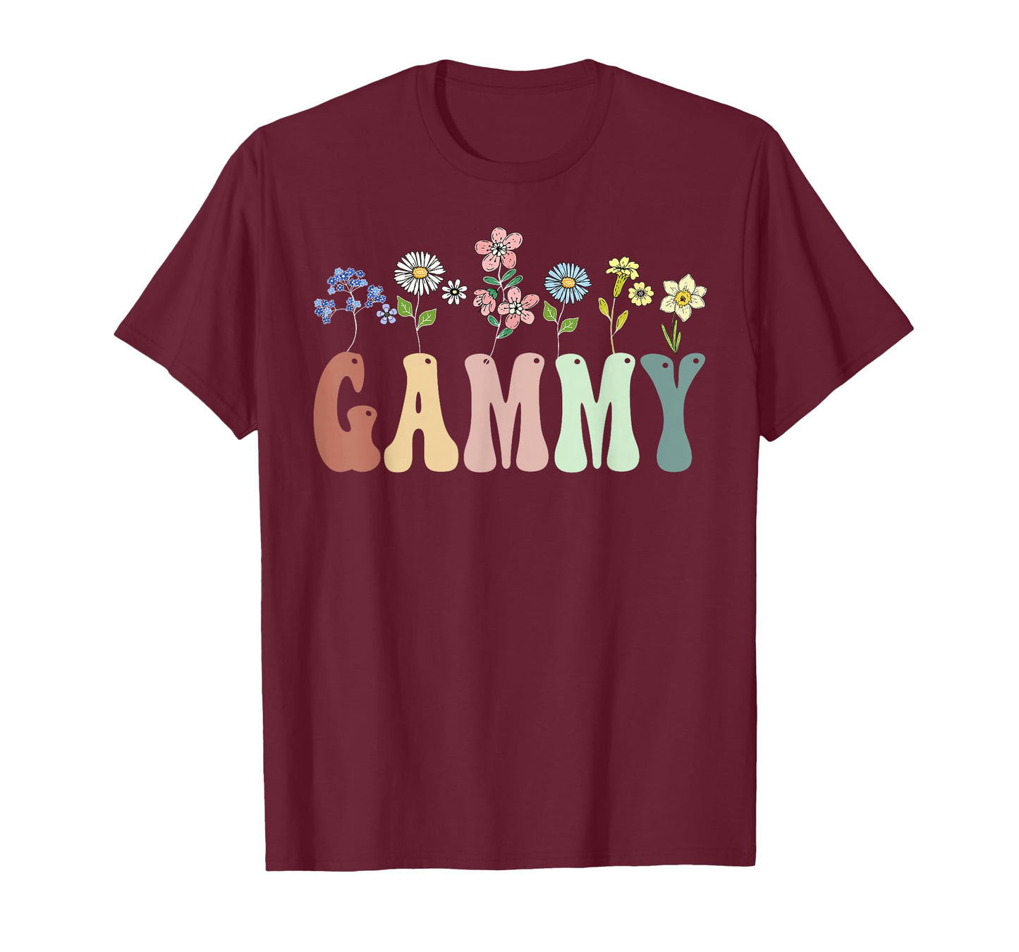 Gammy Gifts Women Wildflower Floral Design Gammy T-Shirt