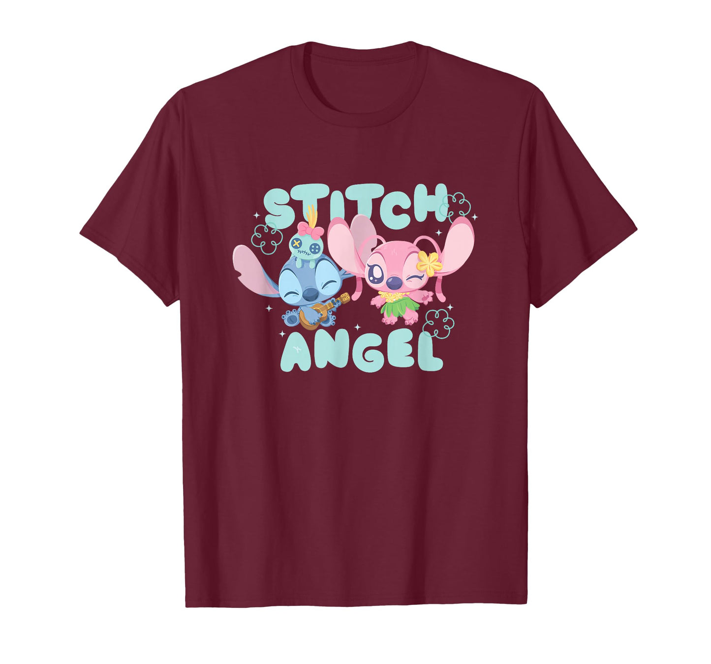 Disney Lilo & Stitch Tropical Fun Angel & Stitch T-Shirt