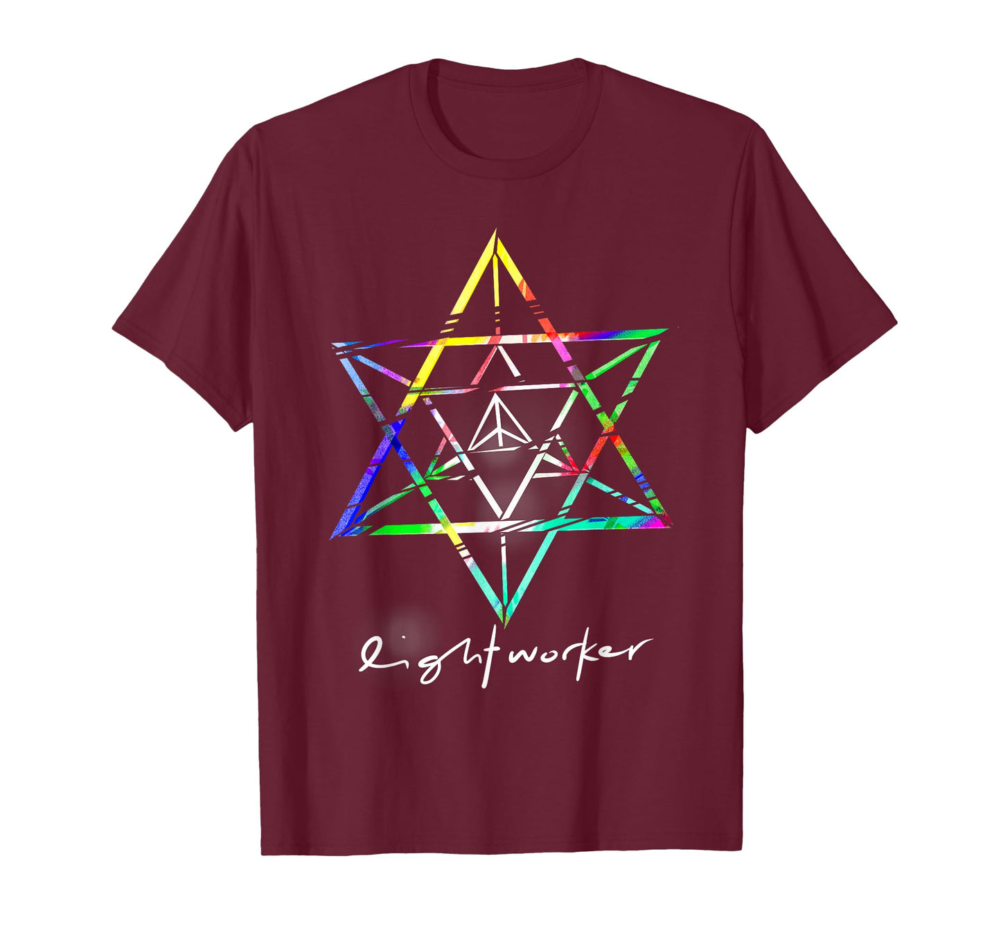 Lightworker Merkaba Sacred Geometry Abstract T Shirt T-Shirt