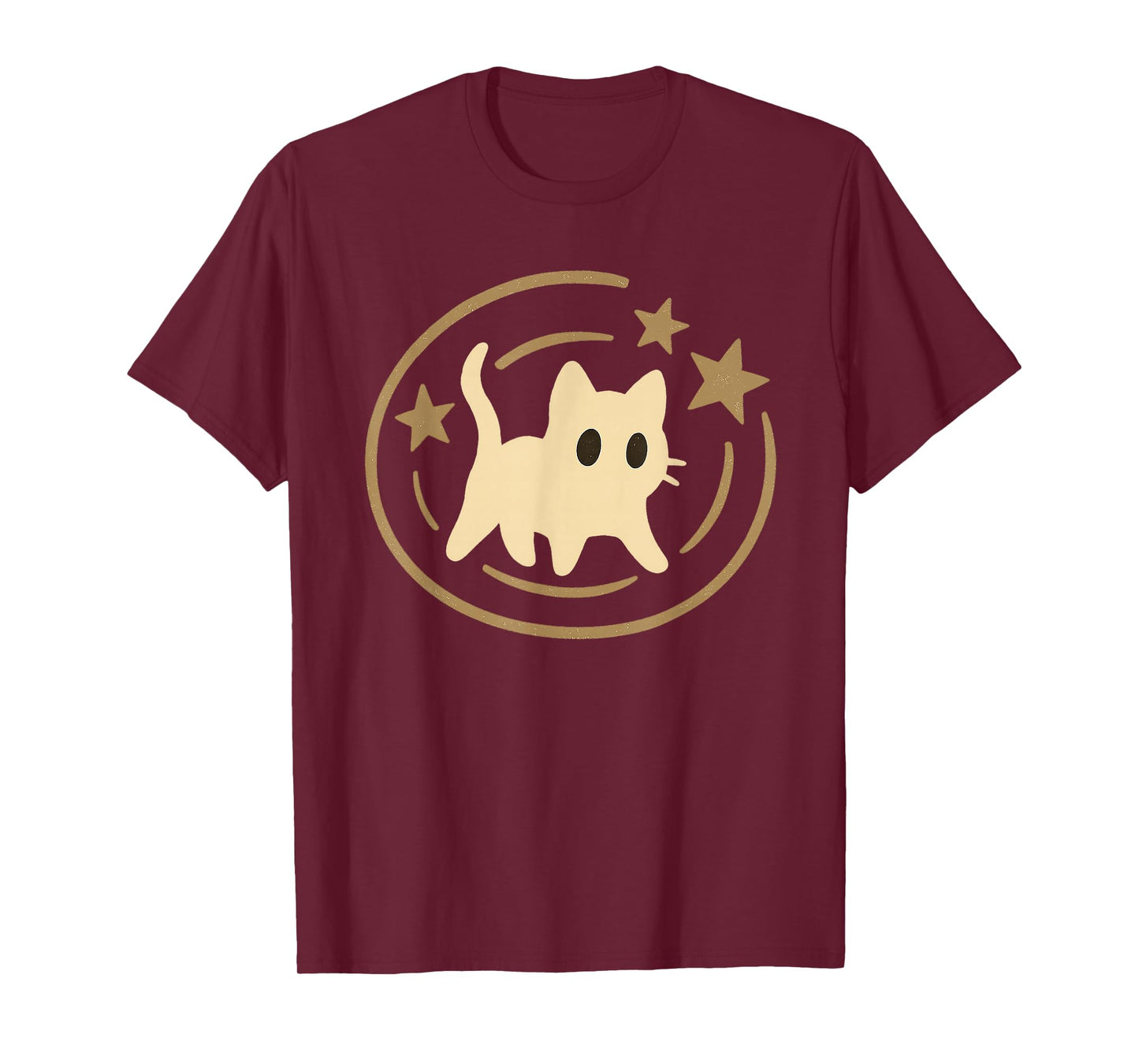 Retro 90s Y2K Scared Cat Cosmic Stars Gift for Men Women Kid T-Shirt