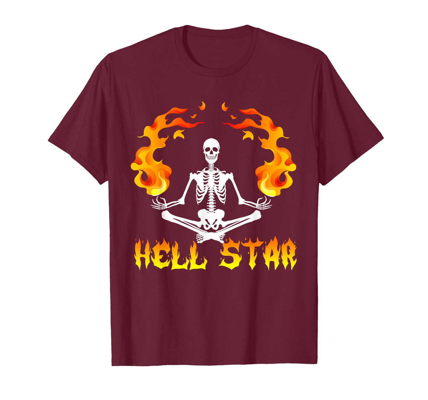 Skeletons Yoga become Hell Star T-shirt T-Shirt