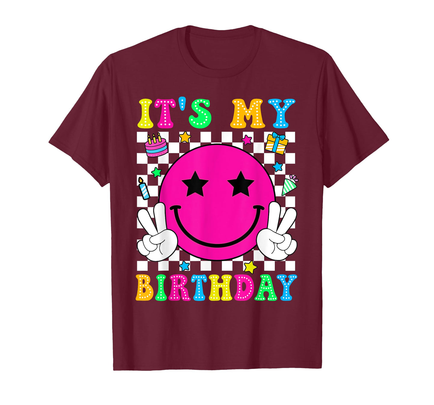 Birthday Party Groovy It’s My Birthday Men Women Teens Kids T-Shirt