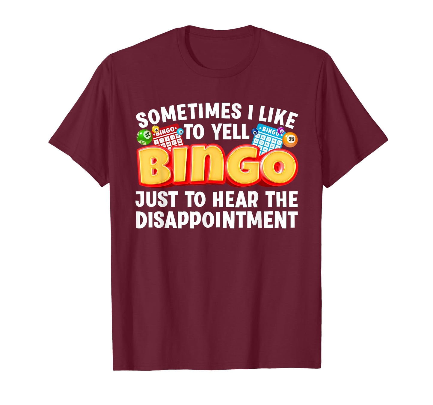 Cool Bingo Design For Men Women Bingo Gambling Bingo Player T-Shirt