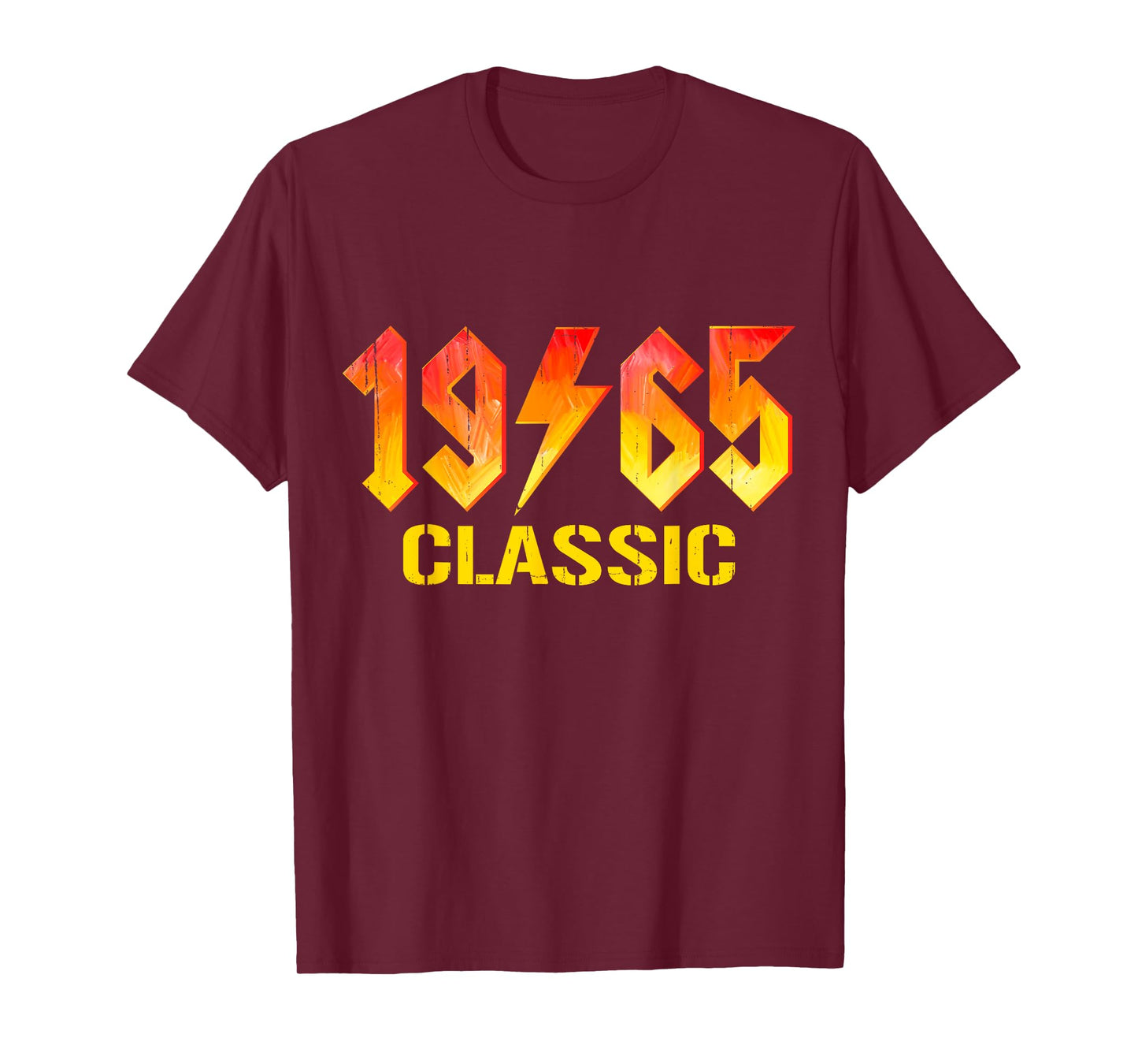 Classic 1965 Rock Birthday 60 Years Old Men 60th Birthday T-Shirt