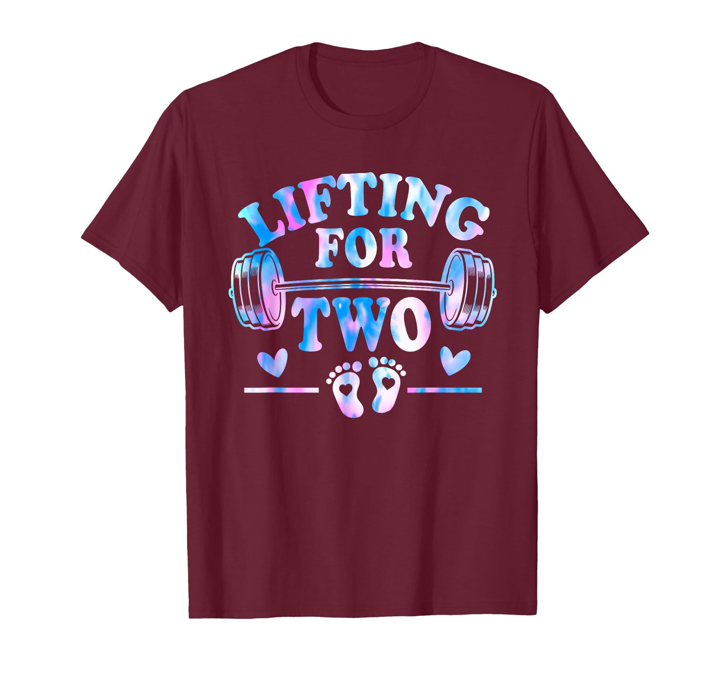 Lifting For Two Pregnancy Gym Fitness Workout Expecting Mom T-Shirt