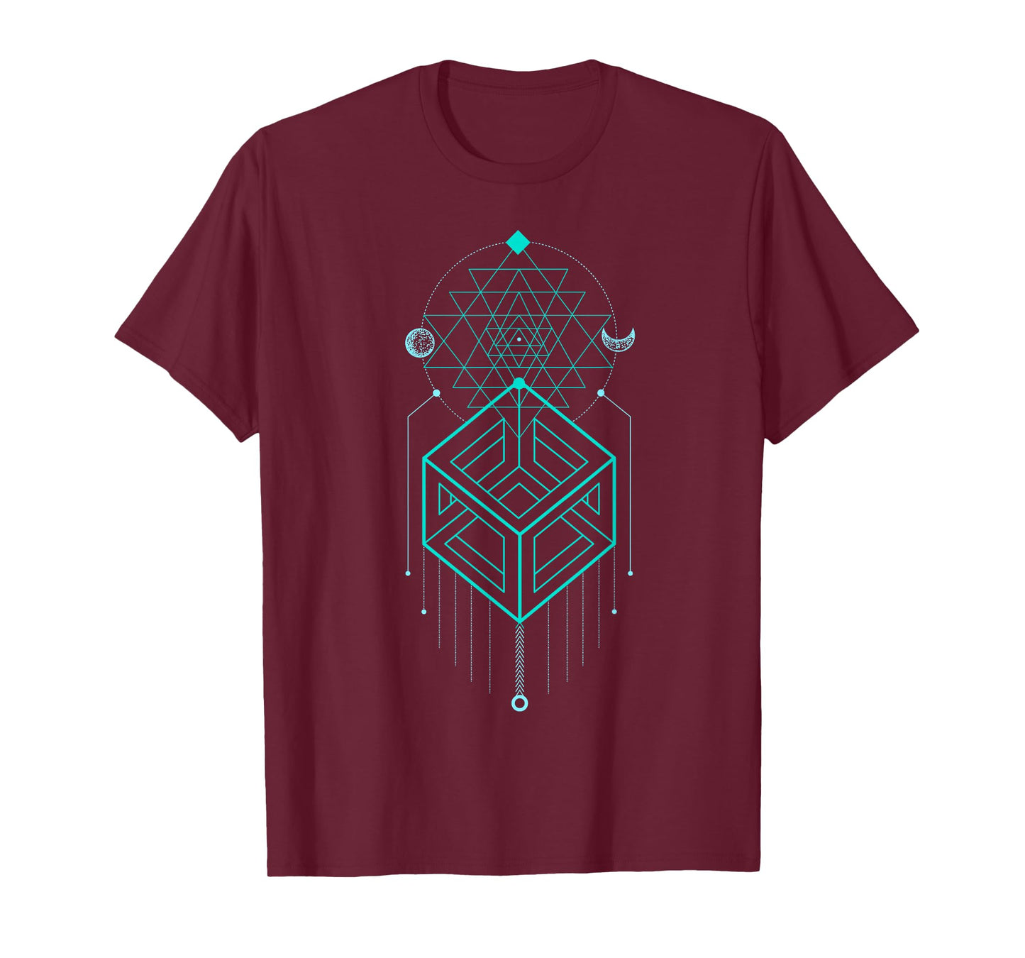 Sacred Geometry Celestial Magic Cube Totem T-Shirt
