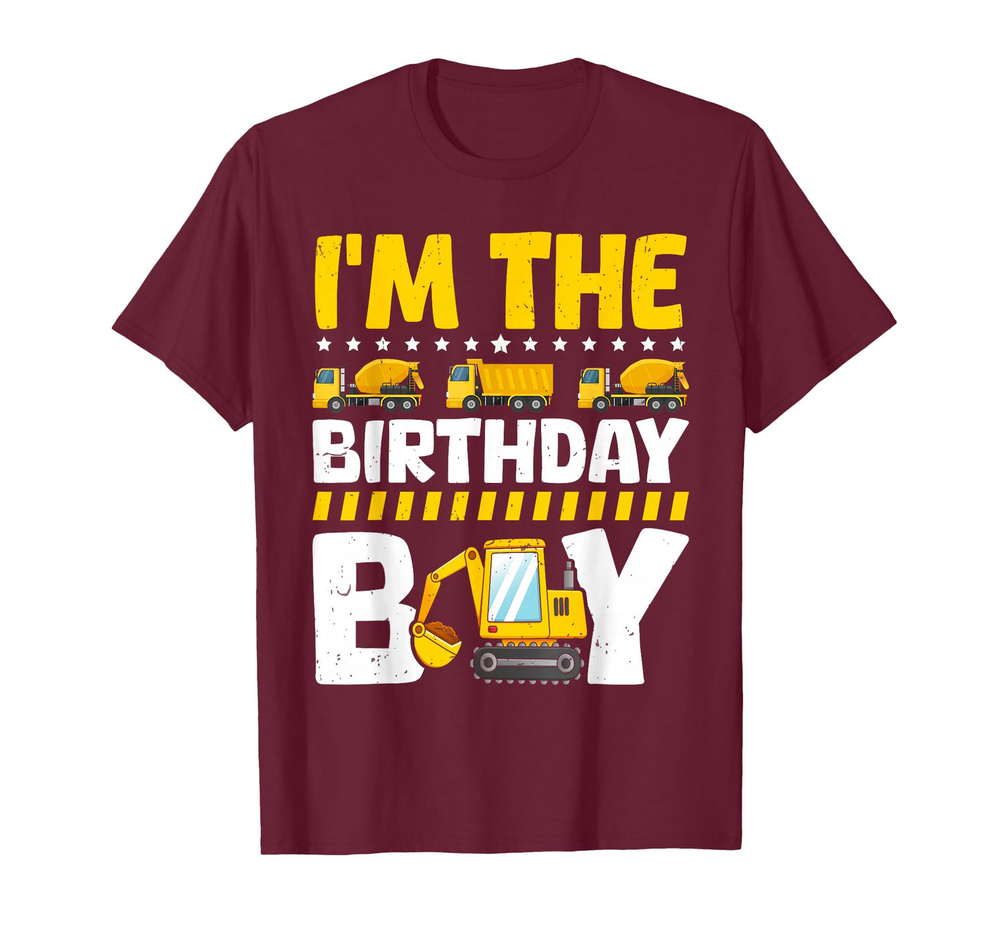 Family Theme Construction Birthday Party Supplies I'm The Birthday Boy Construction Theme Bday T-Shirt
