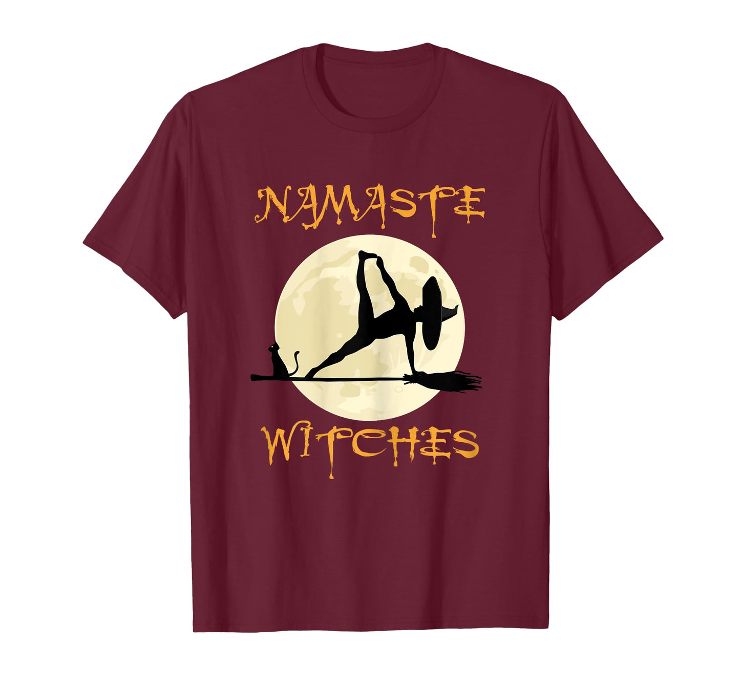 Namaste Witches - Halloween Yoga T-Shirt for Women