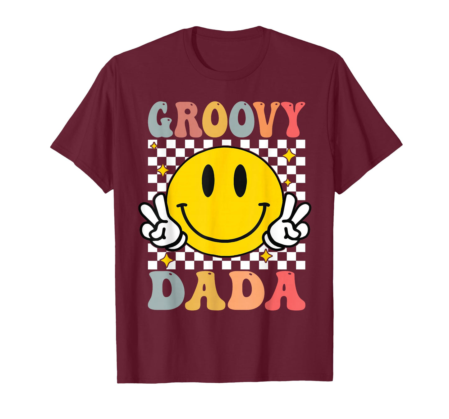 Groovy Dada Retro Dad Matching Family 1st Birthday Party T-Shirt