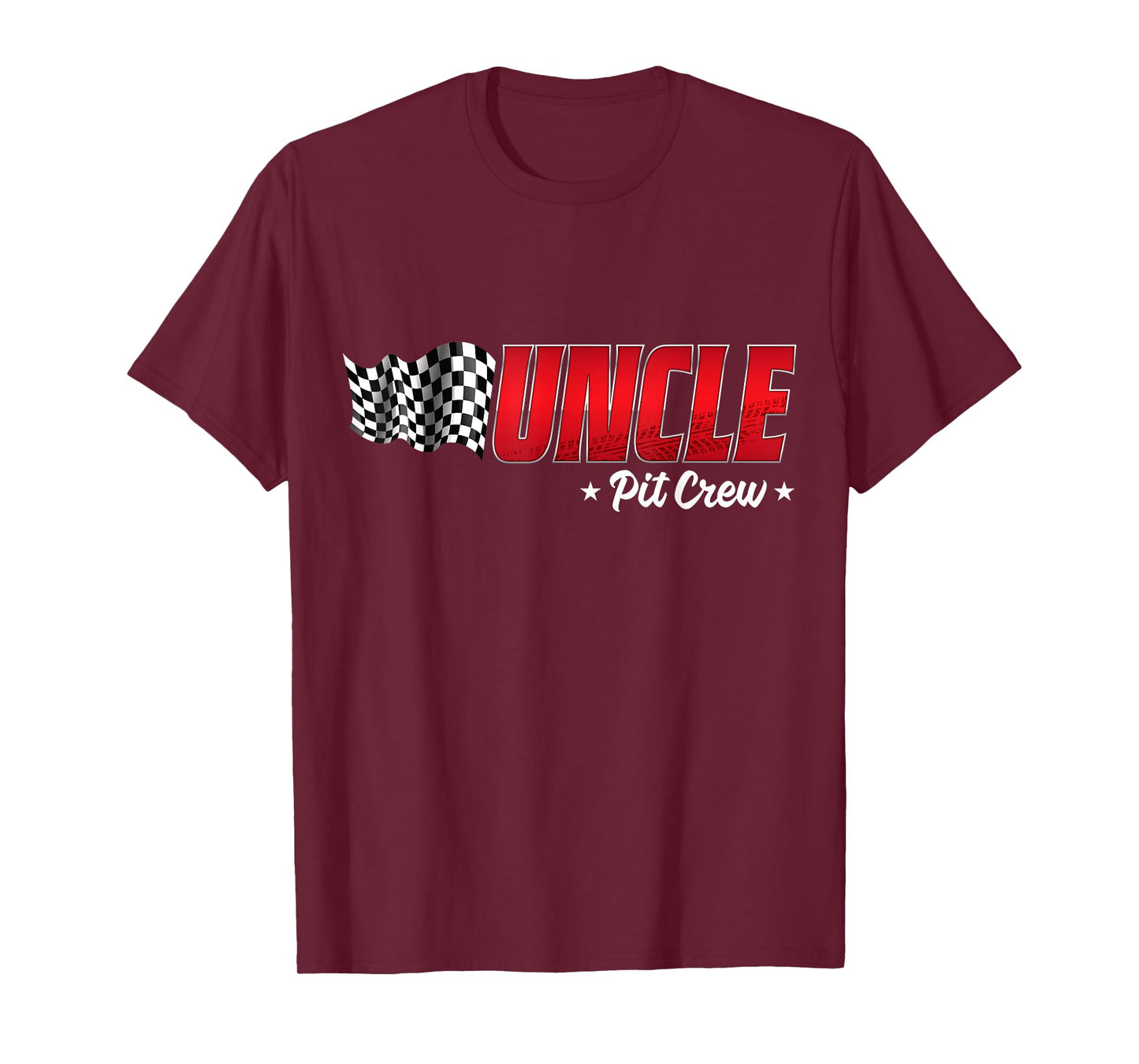 Uncle Pit Crew Race Car Birthday Family Racing Adult Men T-Shirt