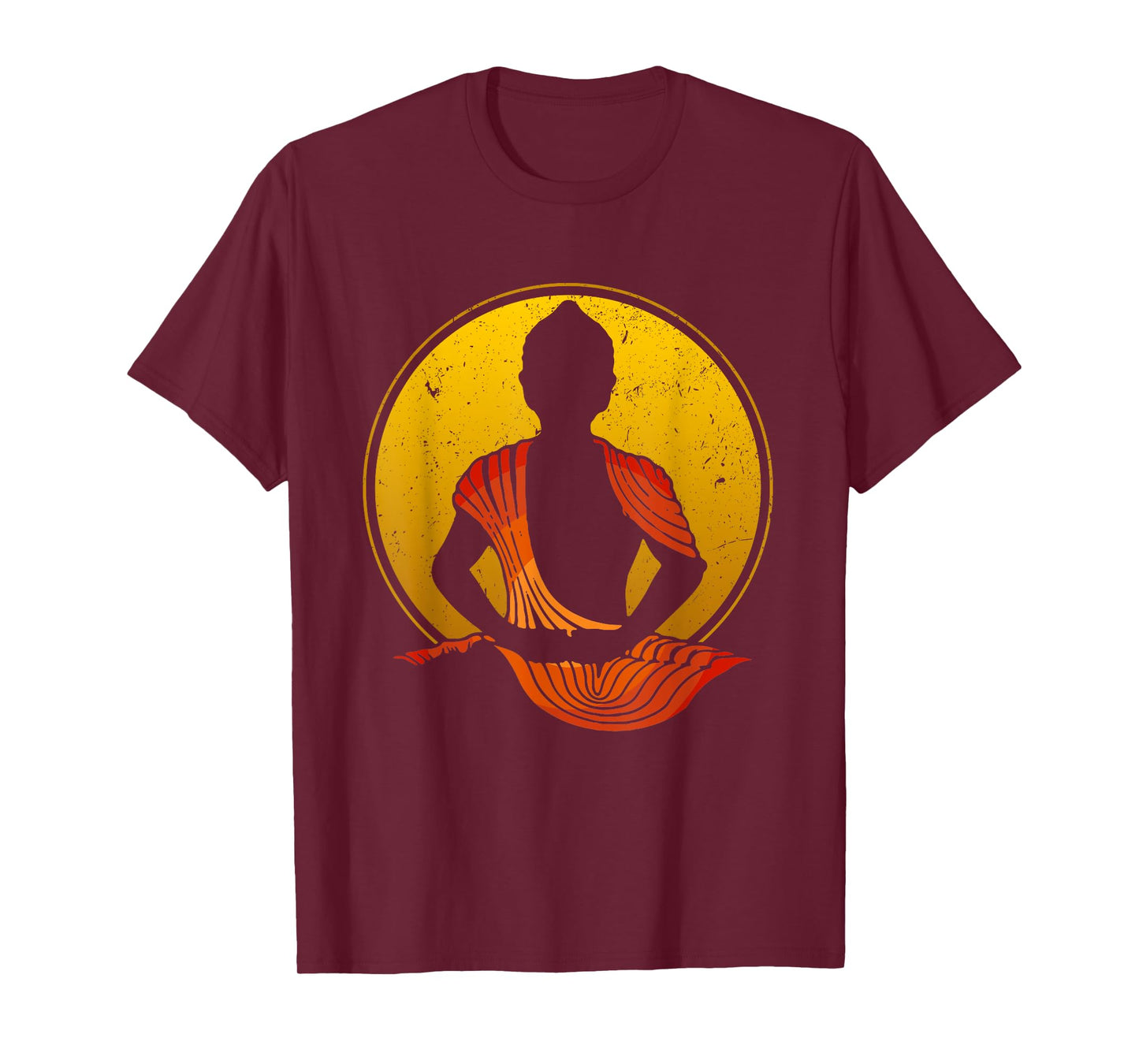 Buddha Vintage Zen Buddhism Yoga Meditation Spiritual T-Shirt