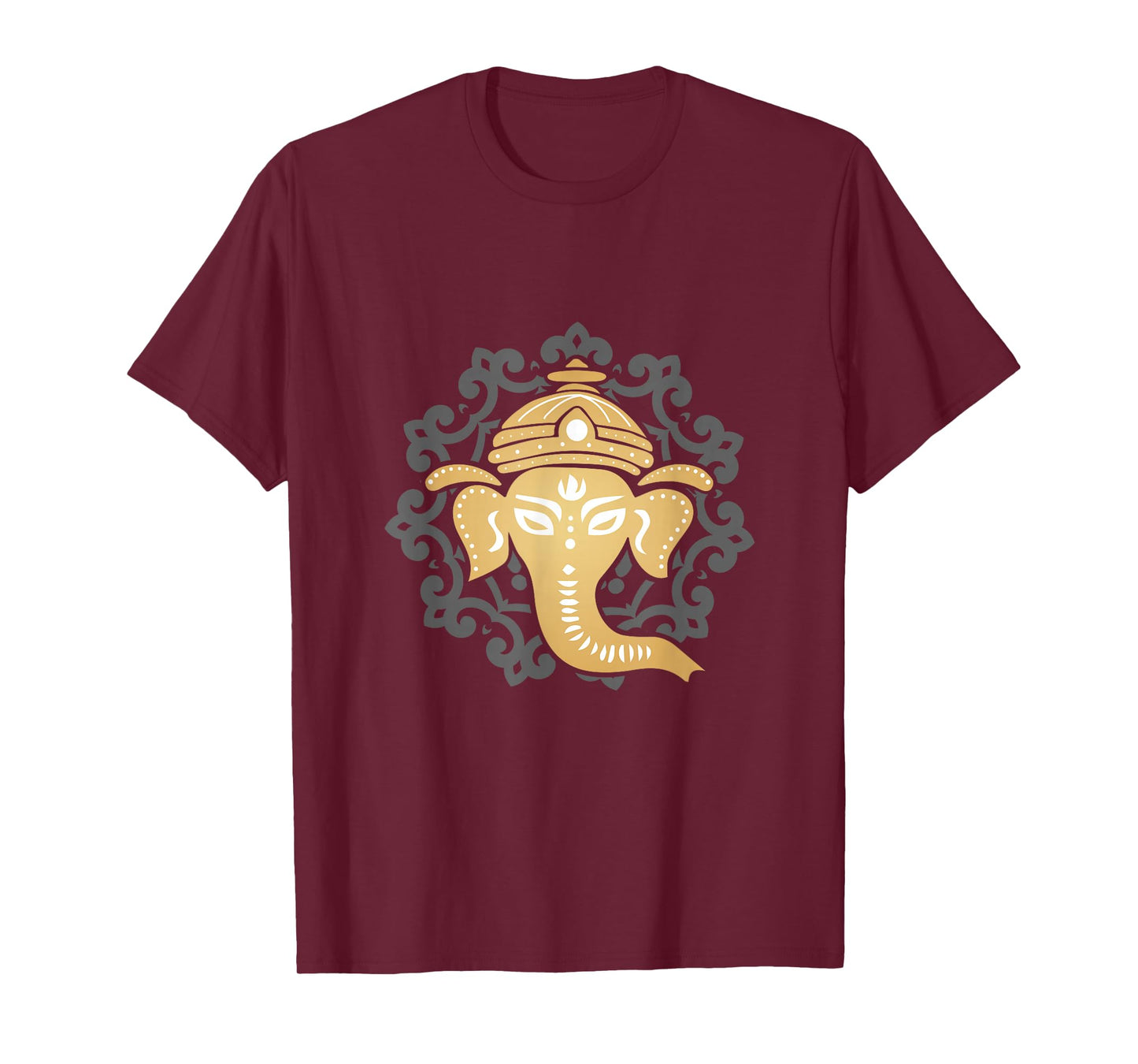 Yoga Mandala Elephant Hindus Dharma Chakra Hinduism T-Shirt