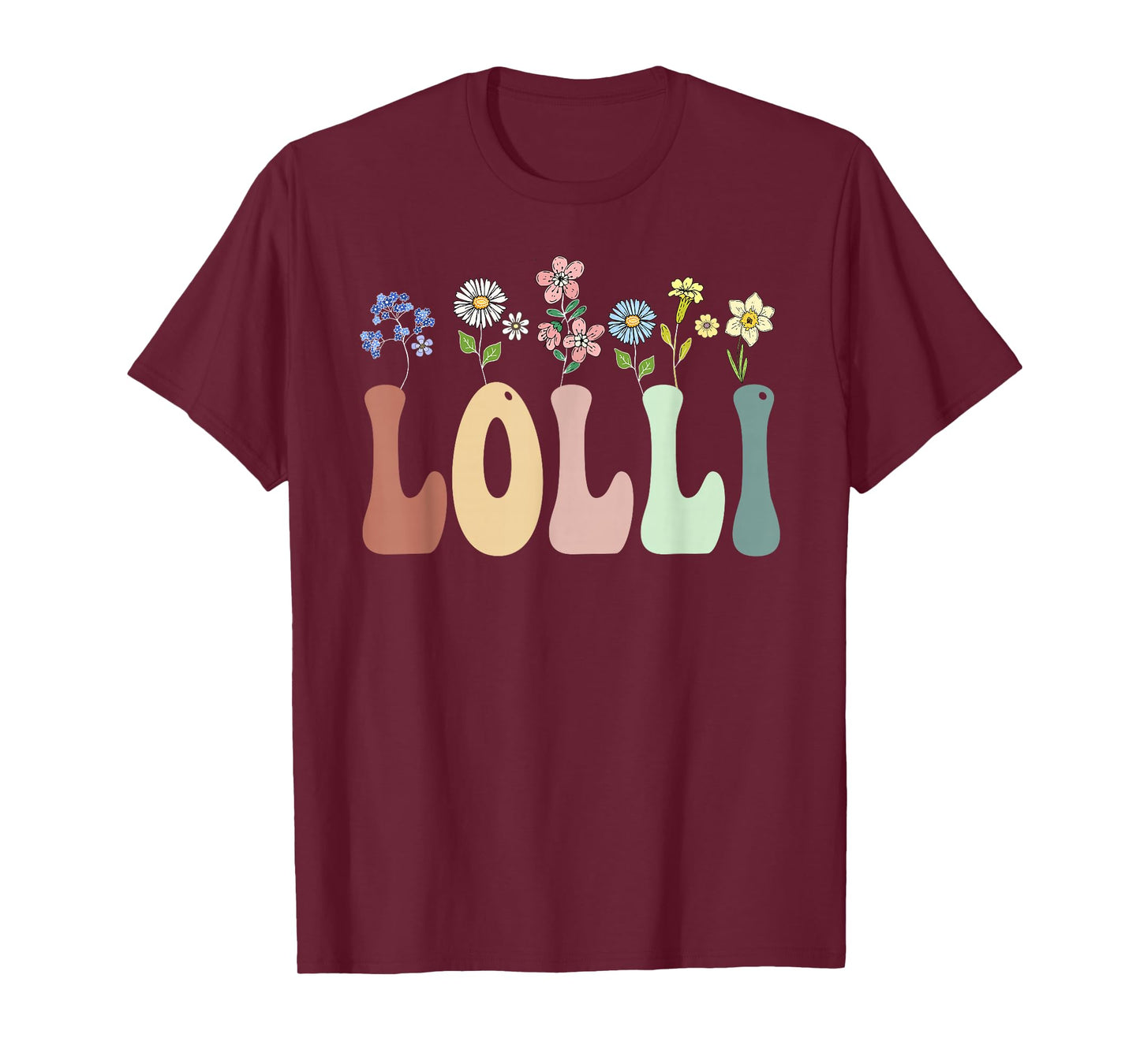 Lolli Gifts Women Wildflower Floral Design Lolli T-Shirt
