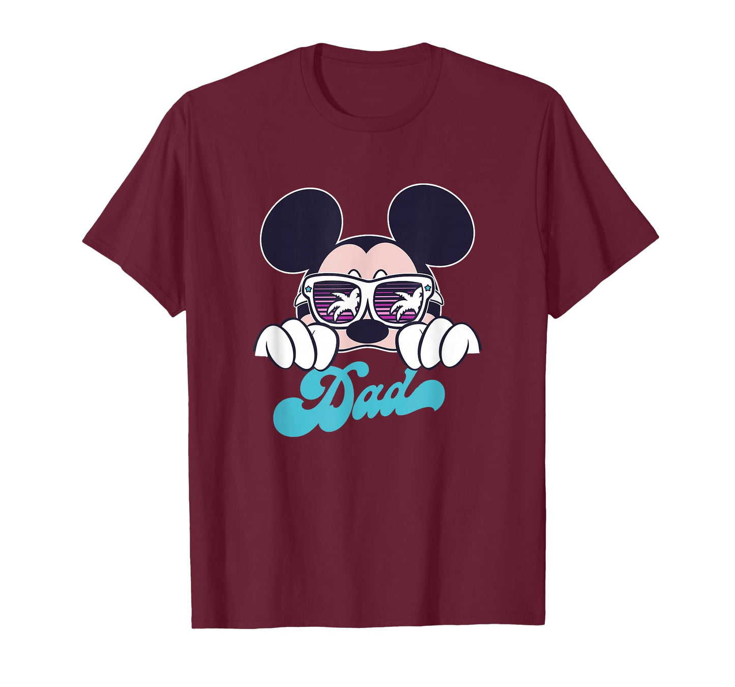 Disney Mickey And Friends Cool Mickey Summer Vibes Dad Logo T-Shirt