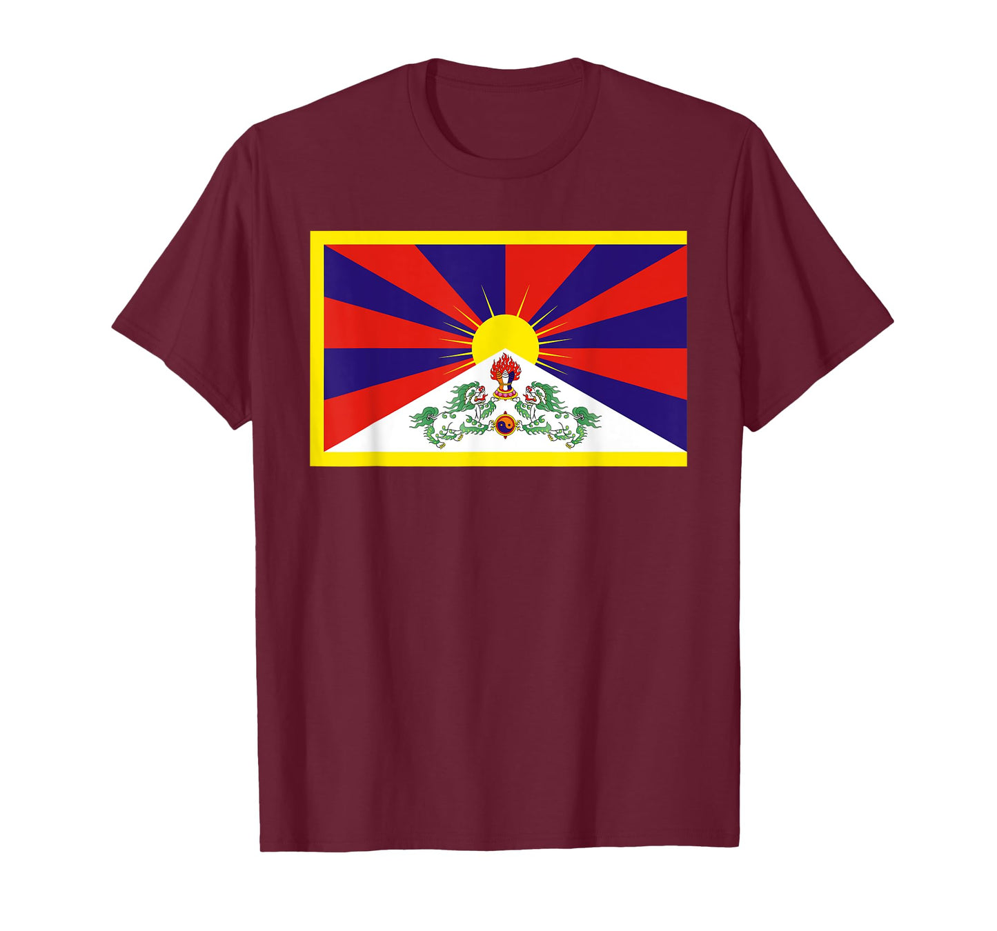 Tibet Flag Tibetan Free Tibet Himalaya Buddhism T-Shirt