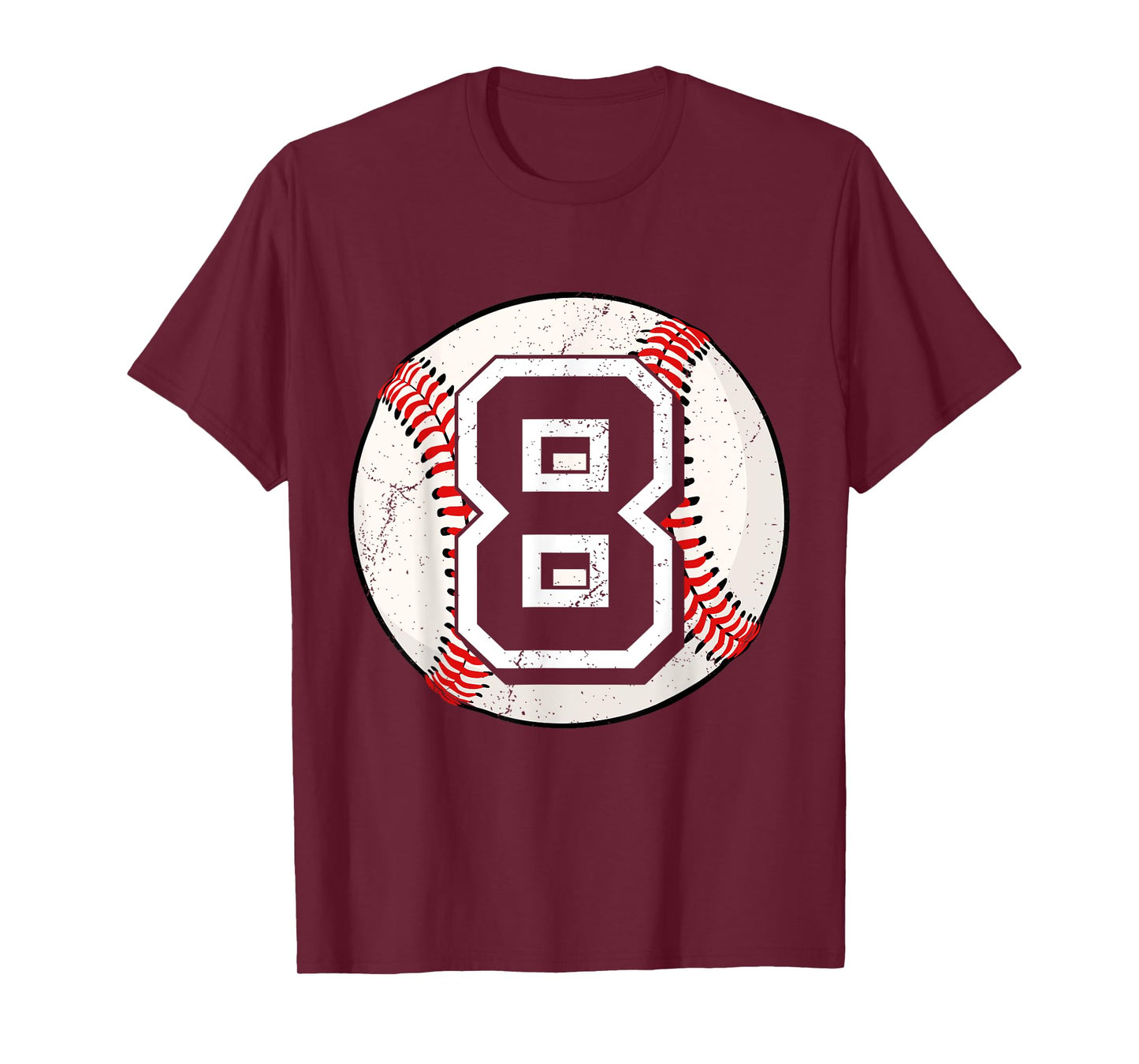Birthday Boy 8 Eight Baseball 8th Birthday Baseball Player T-Shirt