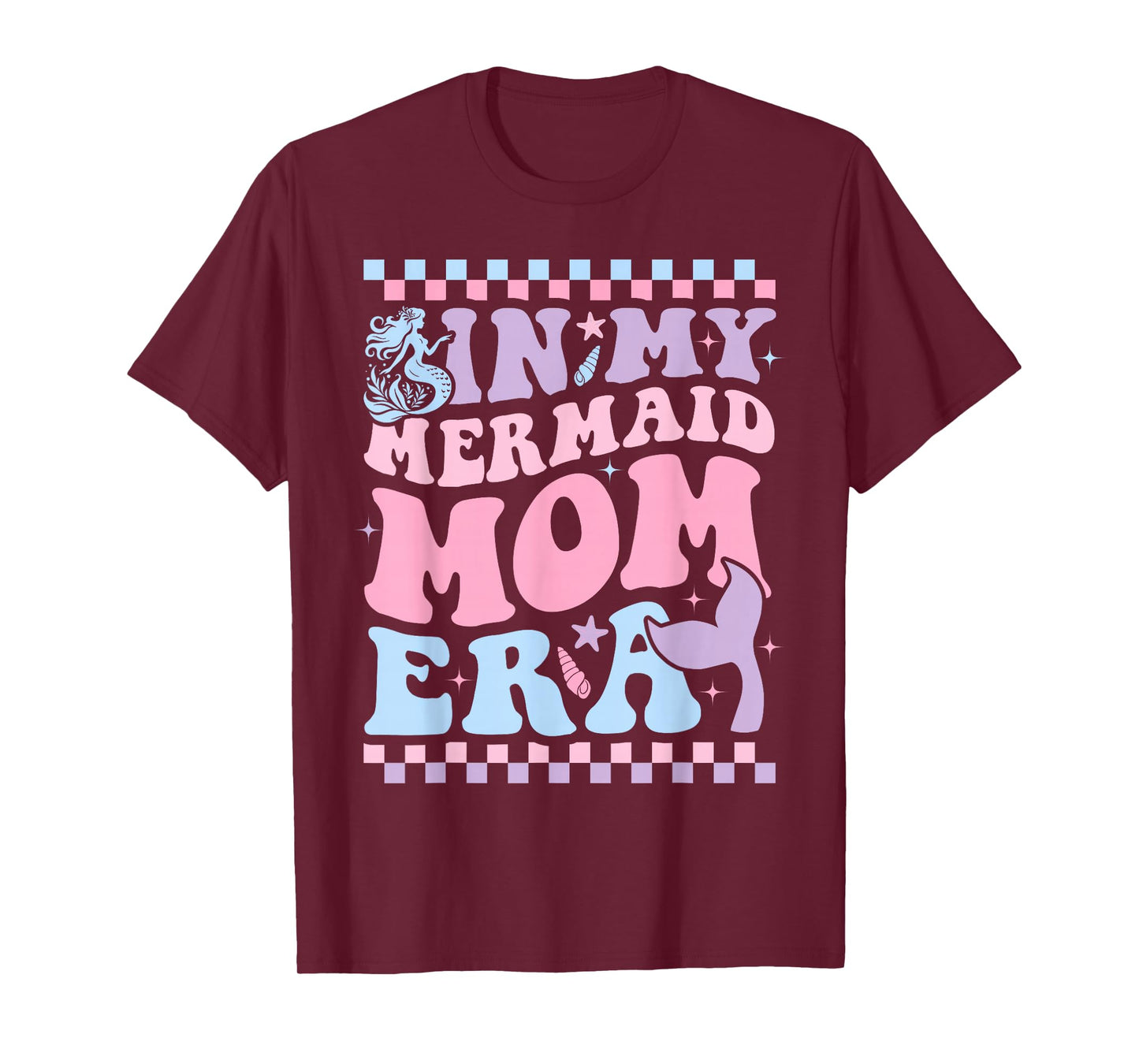 In My Mermaid Mom Era Girl Mermaid Mama Of Birthday Girl T-Shirt