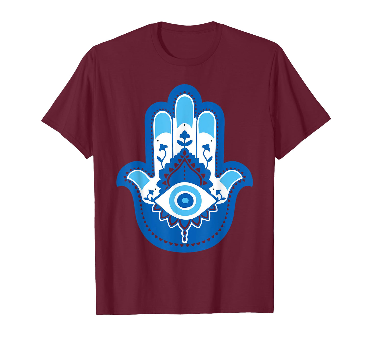 Hamsa Fatima Hand Yoga Graphic T-Shirt
