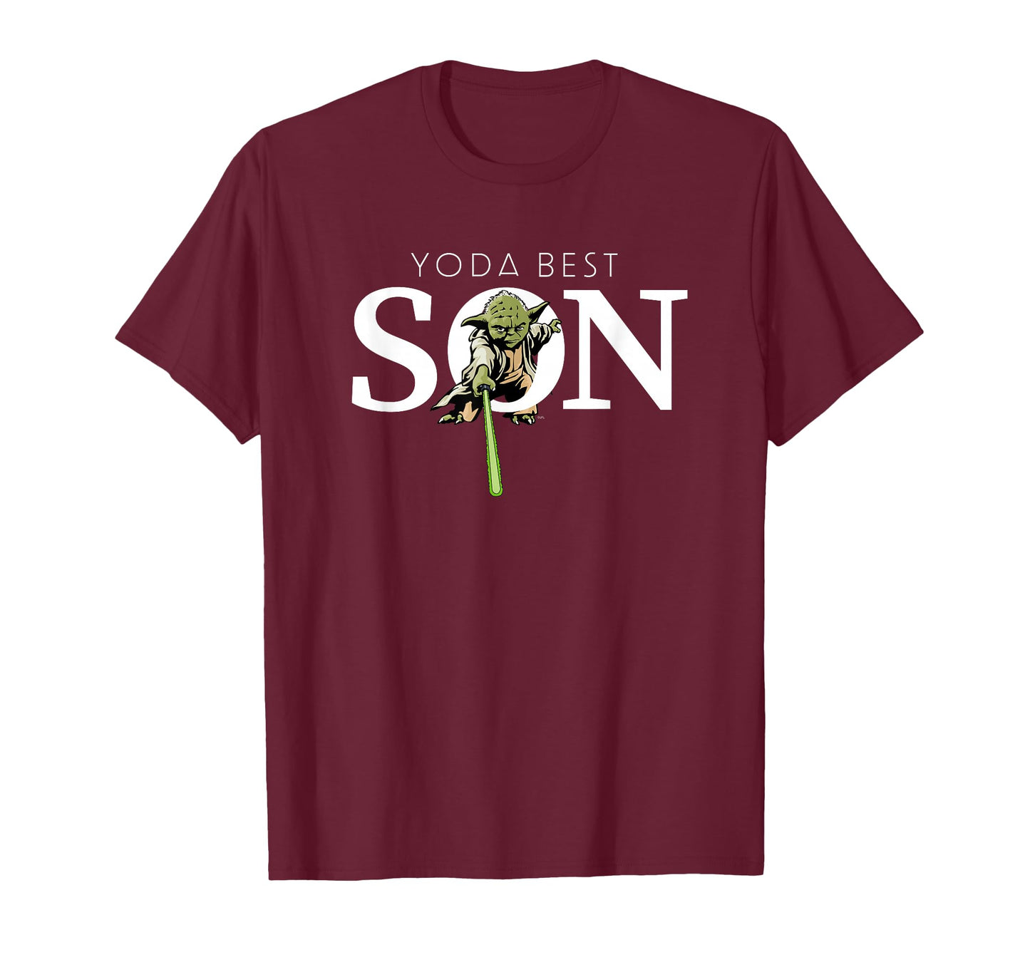 Star Wars Yoda Best Son Lightsaber Gift for Family T-Shirt