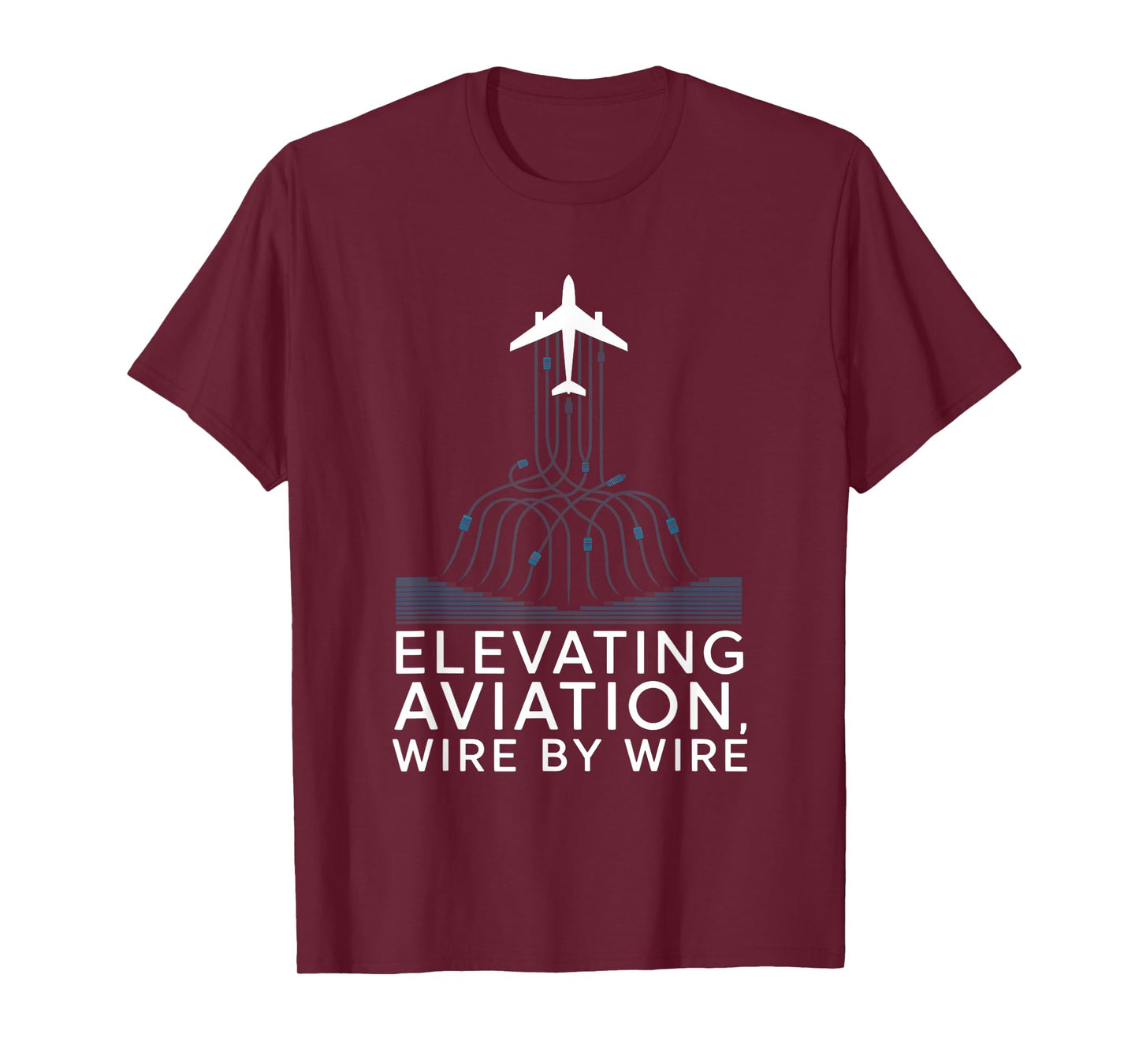 Elevating Aviation Wire By Wire Avionics Technician T-Shirt