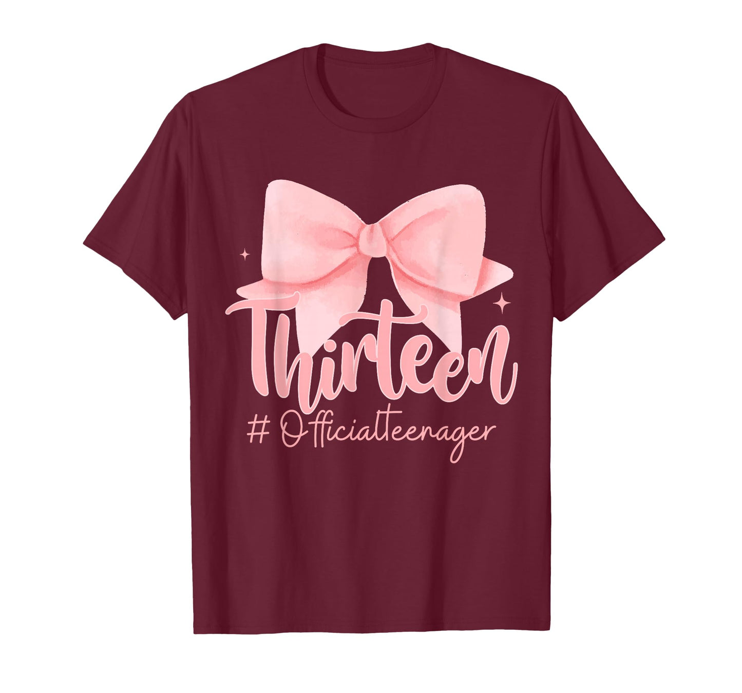Thirteen Official Teenager Coquette 13th Birthday Girl Teen T-Shirt