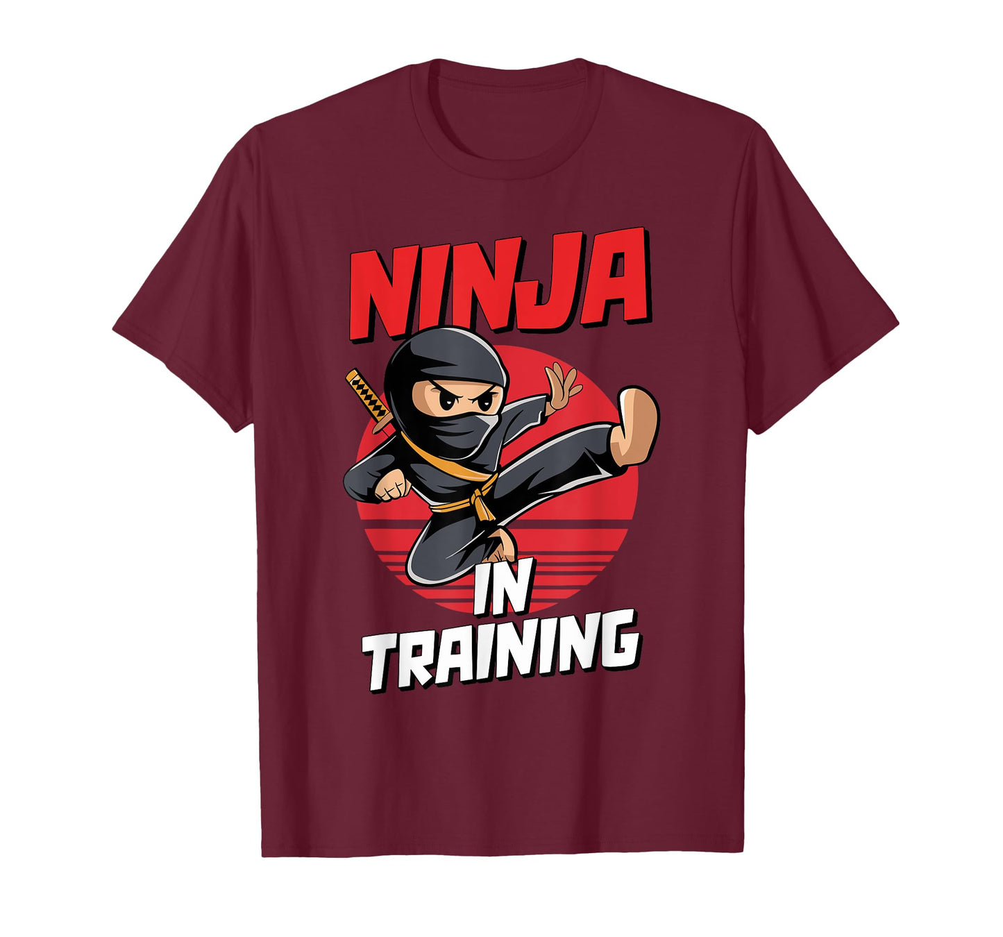 Ninja In Training Costume Party Warrior Boys Girls Kids T-Shirt