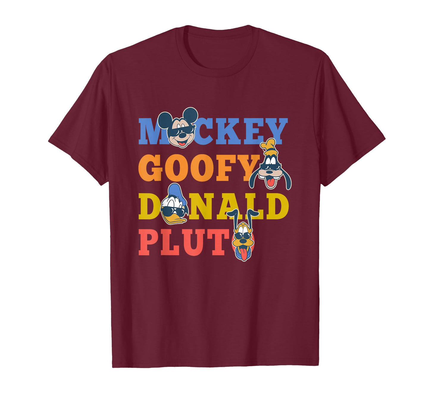 Disney Mickey and Friends Mickey Goofy Donald Pluto Family T-Shirt