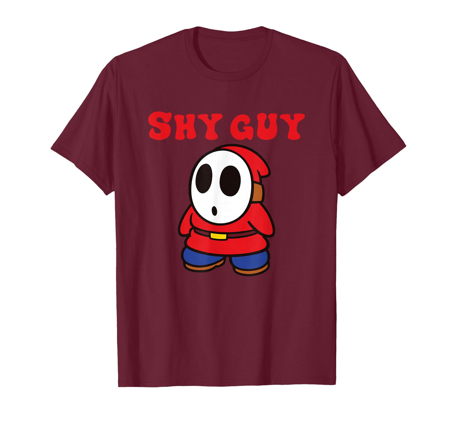 Super Mario Bros Shy Guy Simple Retro Nintendo Icon T-Shirt