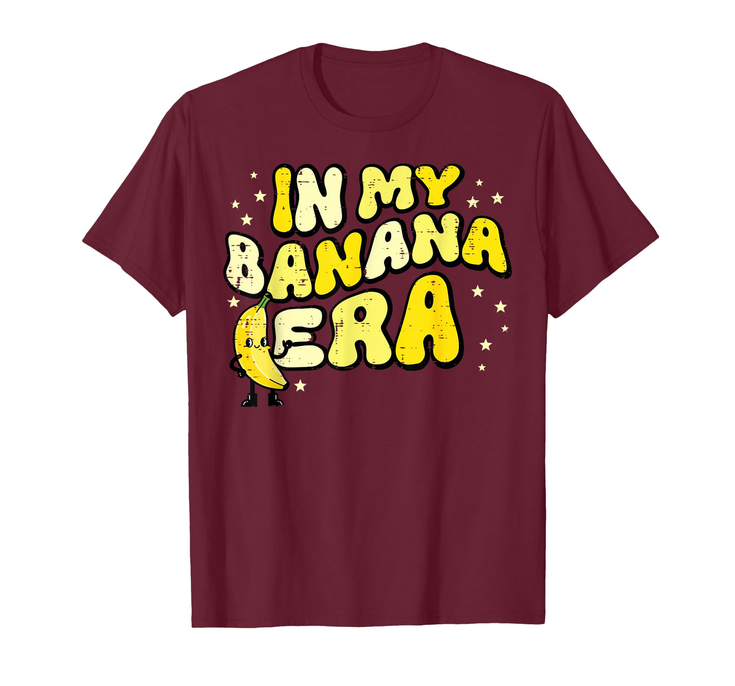 in My Banana Era Groovy Funny Fruit Food Meme Women Men Kids T-Shirt