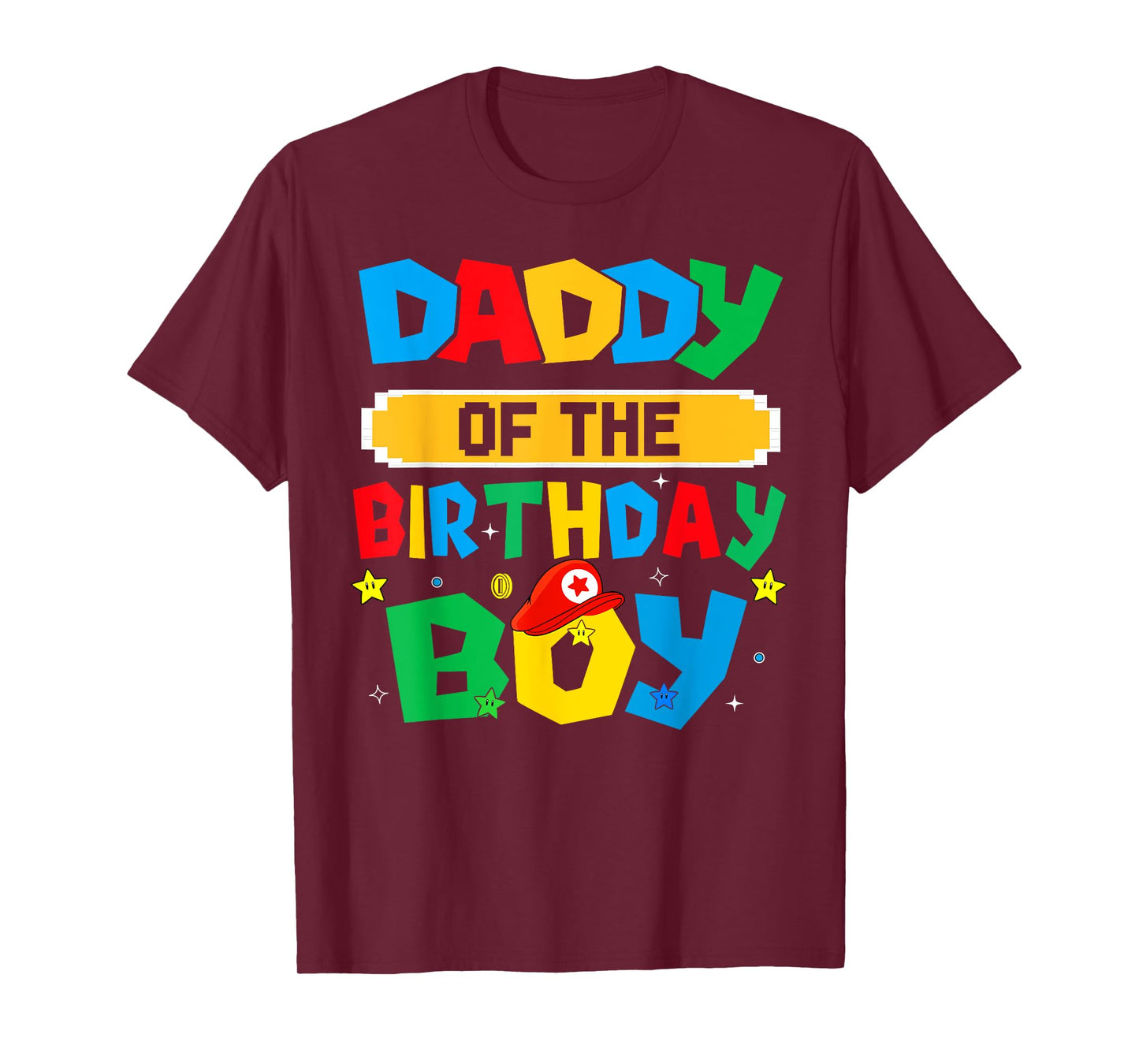 Daddy Of The Birthday Boy Game Video Gaming Matching Family T-Shirt