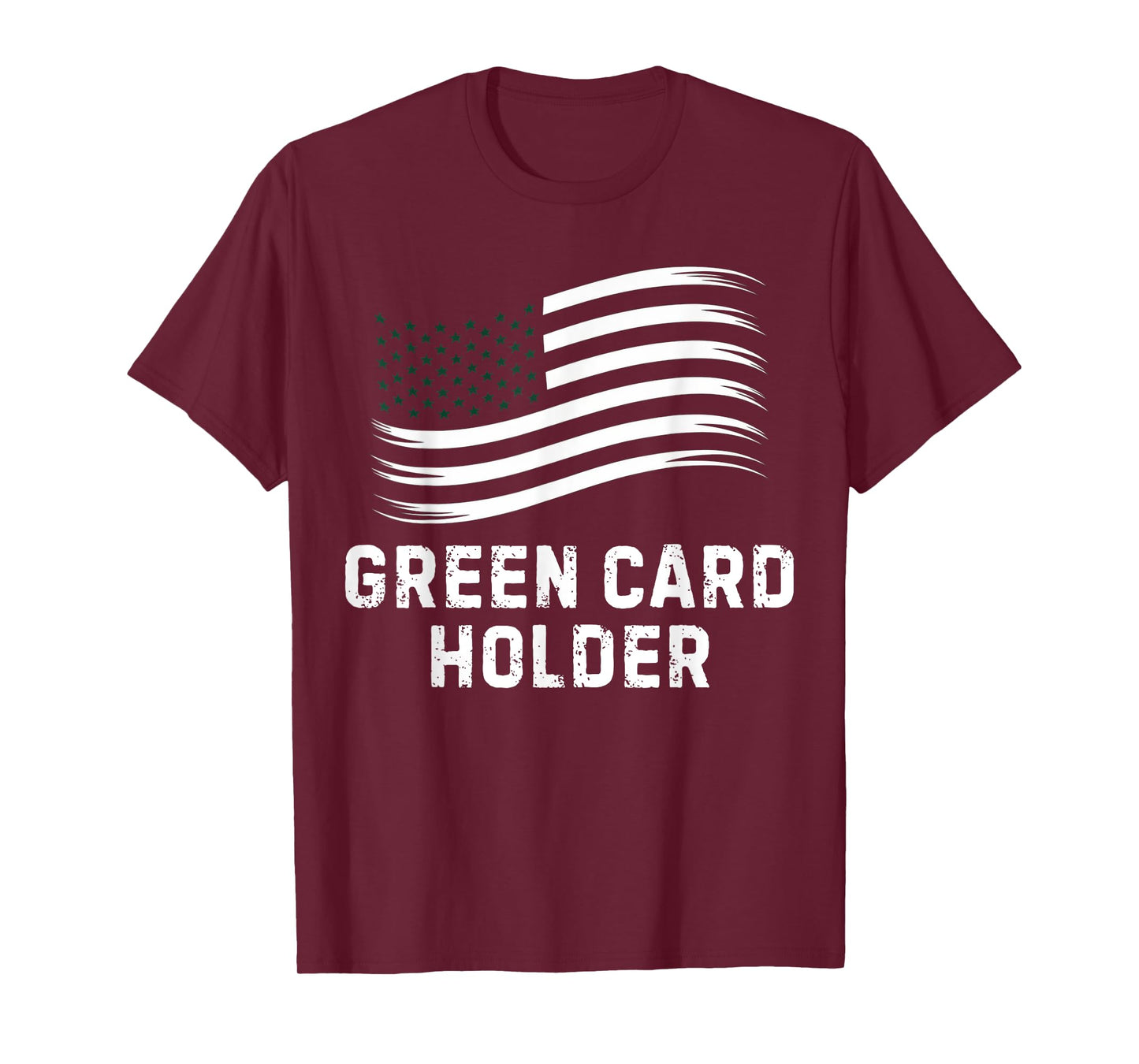 Motivational Green Card Holder Celebration USA Women Men T-Shirt