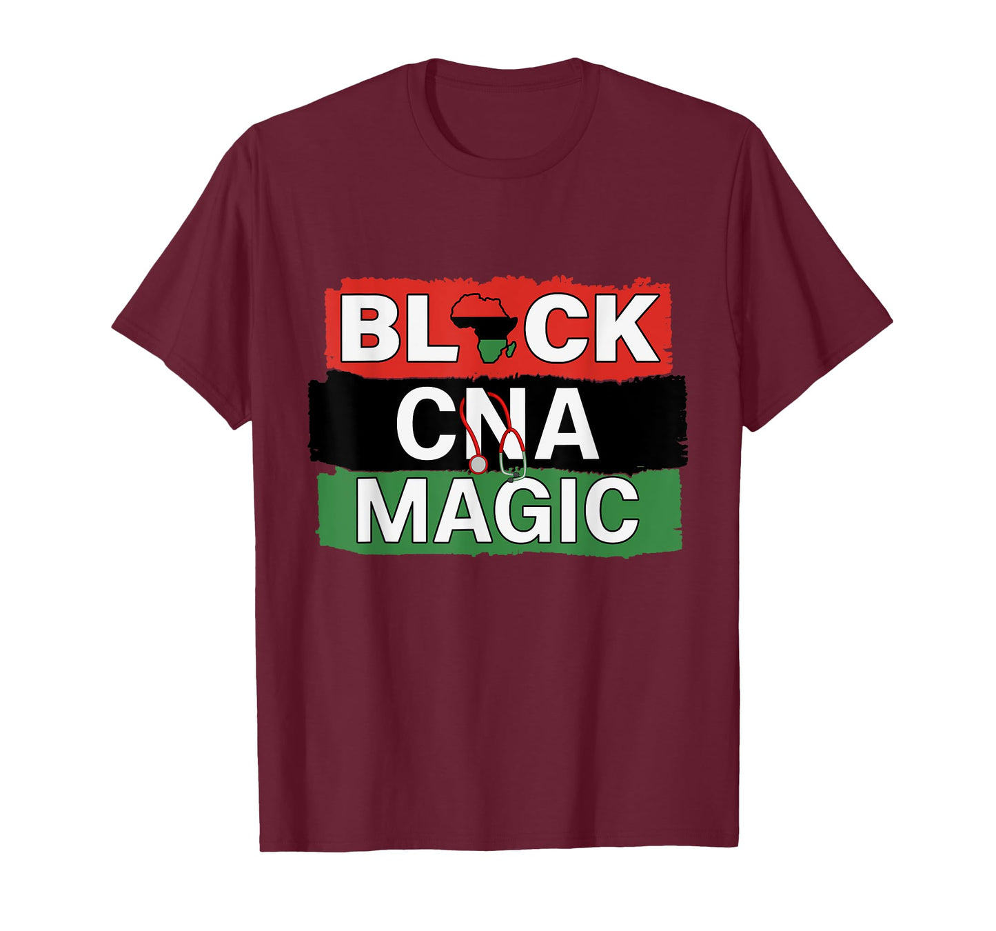 Black Nurse CNA Magic African American Nurses Melanin Pride T-Shirt
