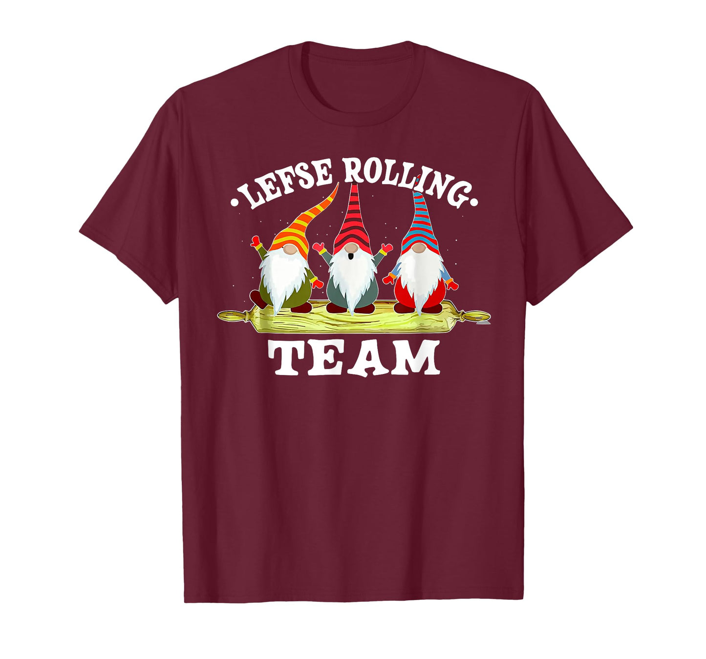 Gnome Lefse Rolling Team T-Shirt