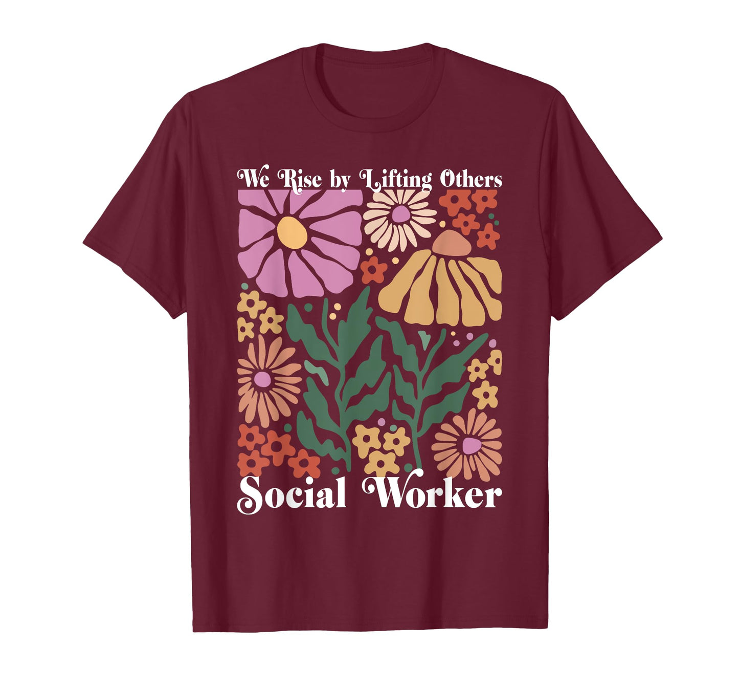 Social Worker Social Work Month Funny Work Love groovy T-Shirt