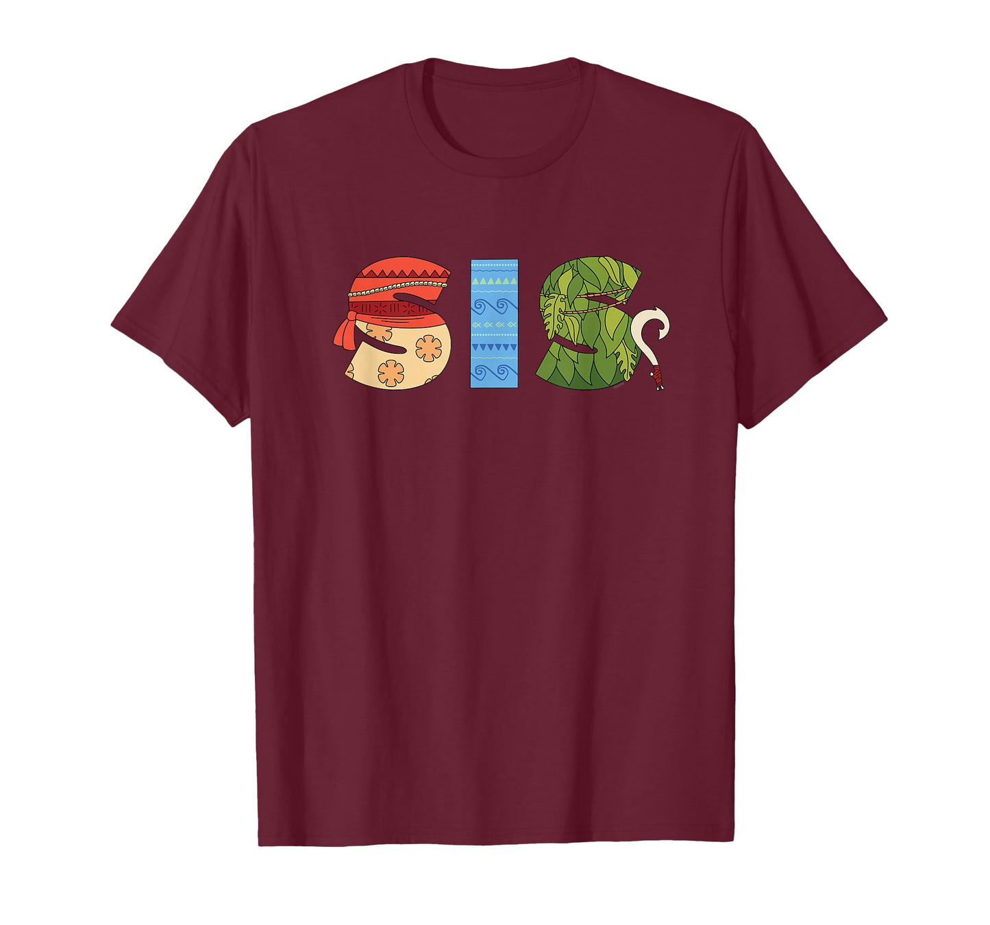 Disney Moana Letters "Sis" Brother Family Trip Vacation T-Shirt