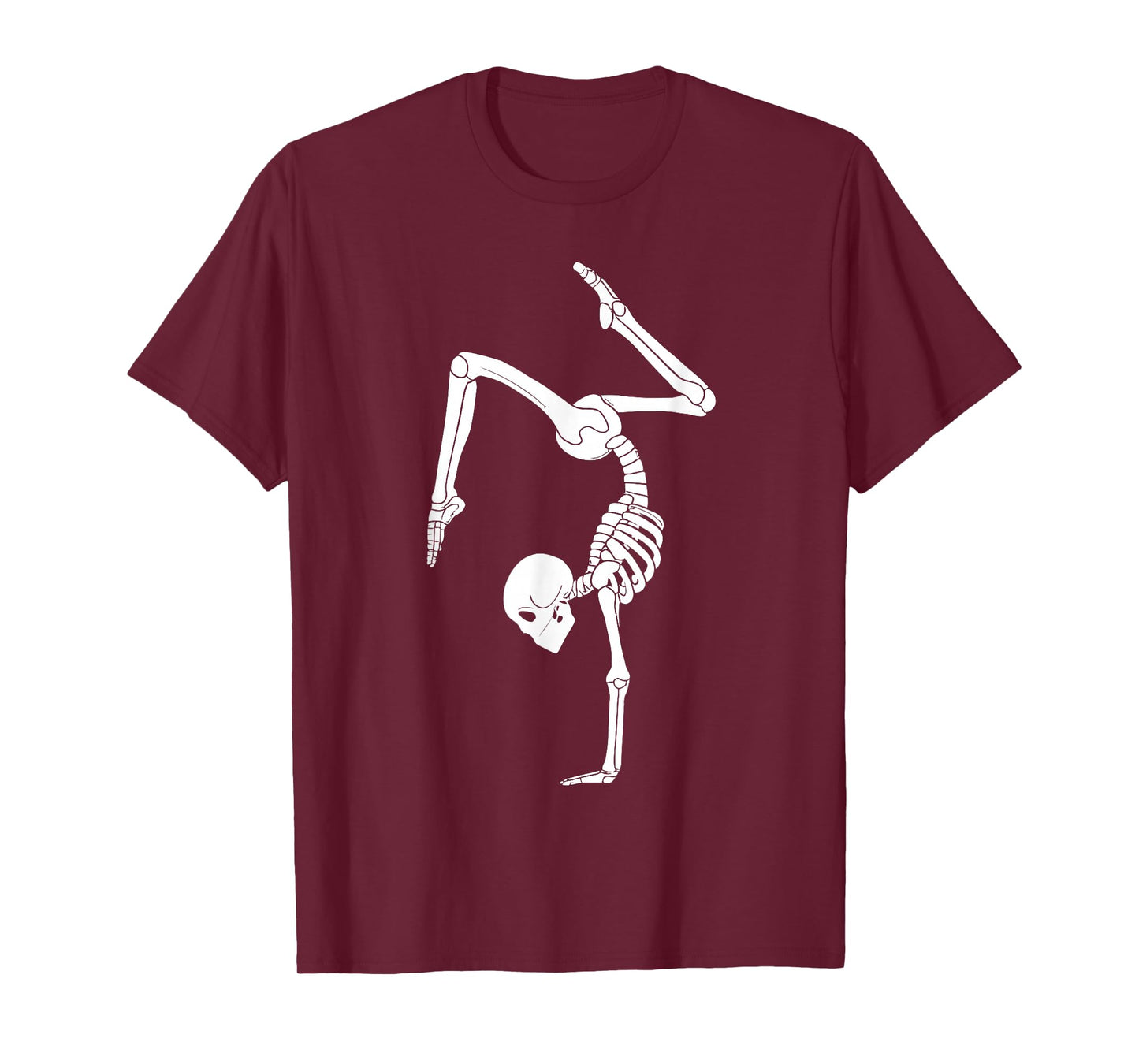 Funny Skeleton Gymnastics Halloween Costume Spooky Gym Sport T-Shirt