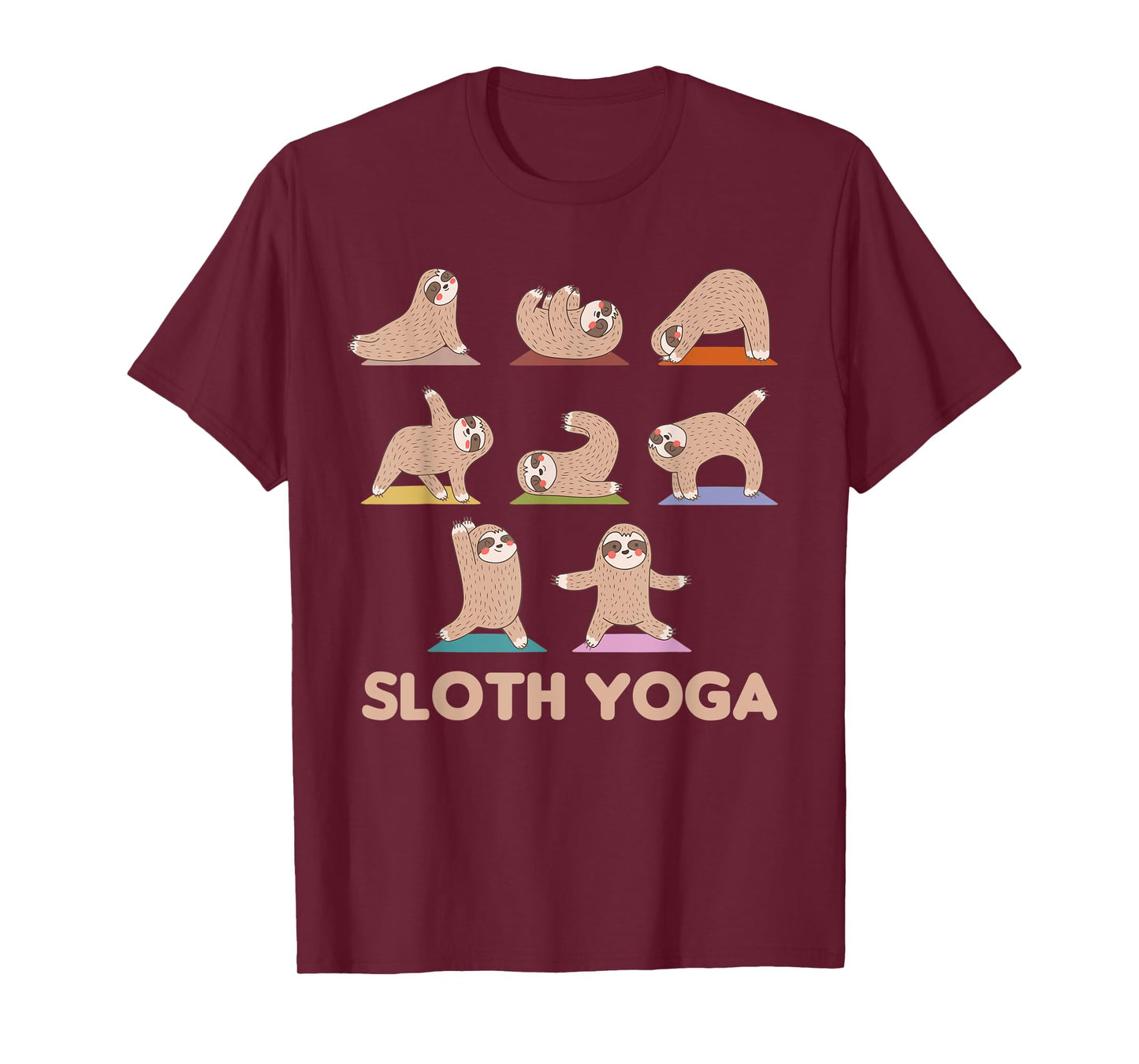 Sloth Yoga Cute Sloths Do Sport Sloth Yoga T-Shirt